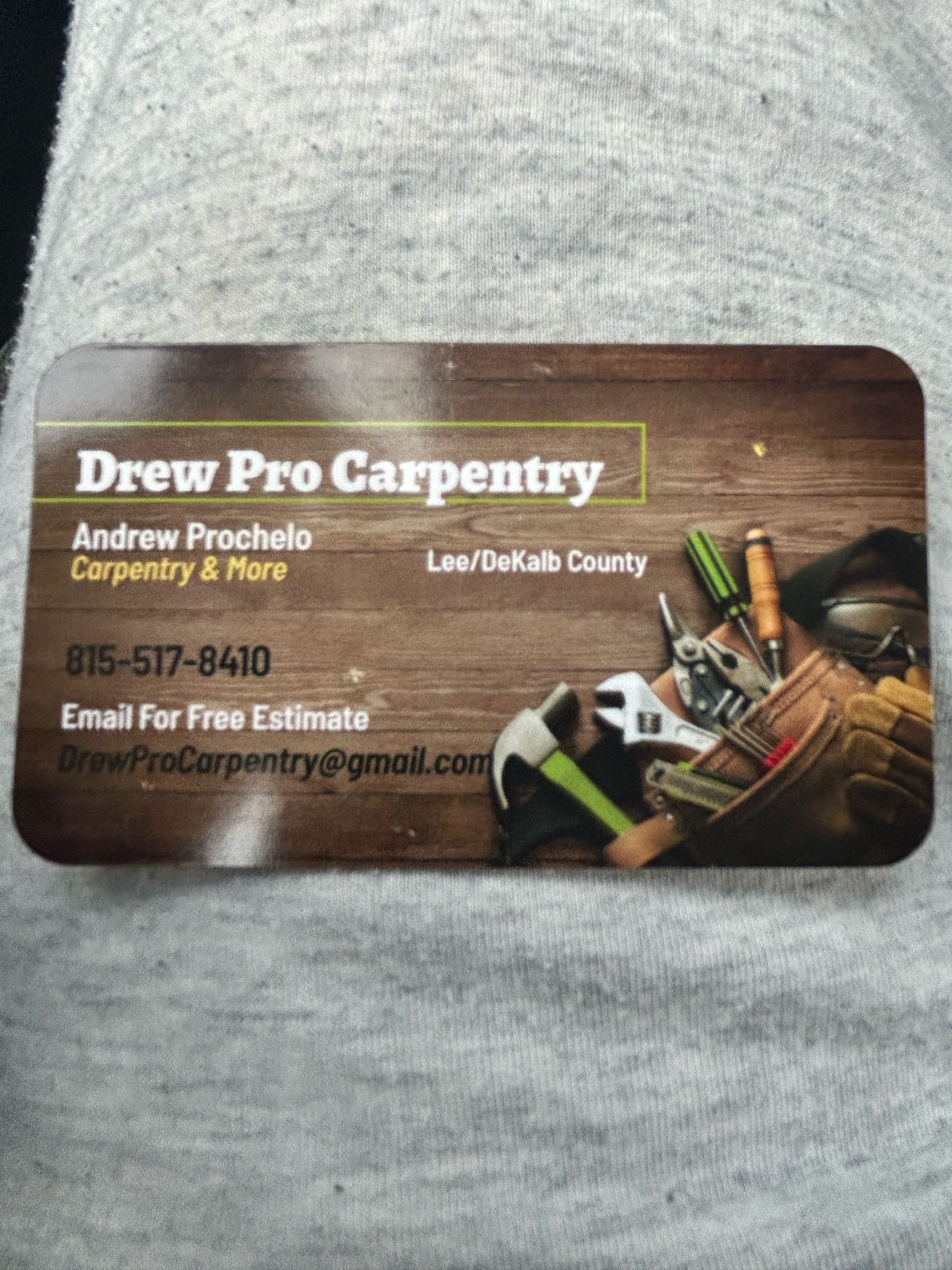 Drew Pro Carpentry Logo