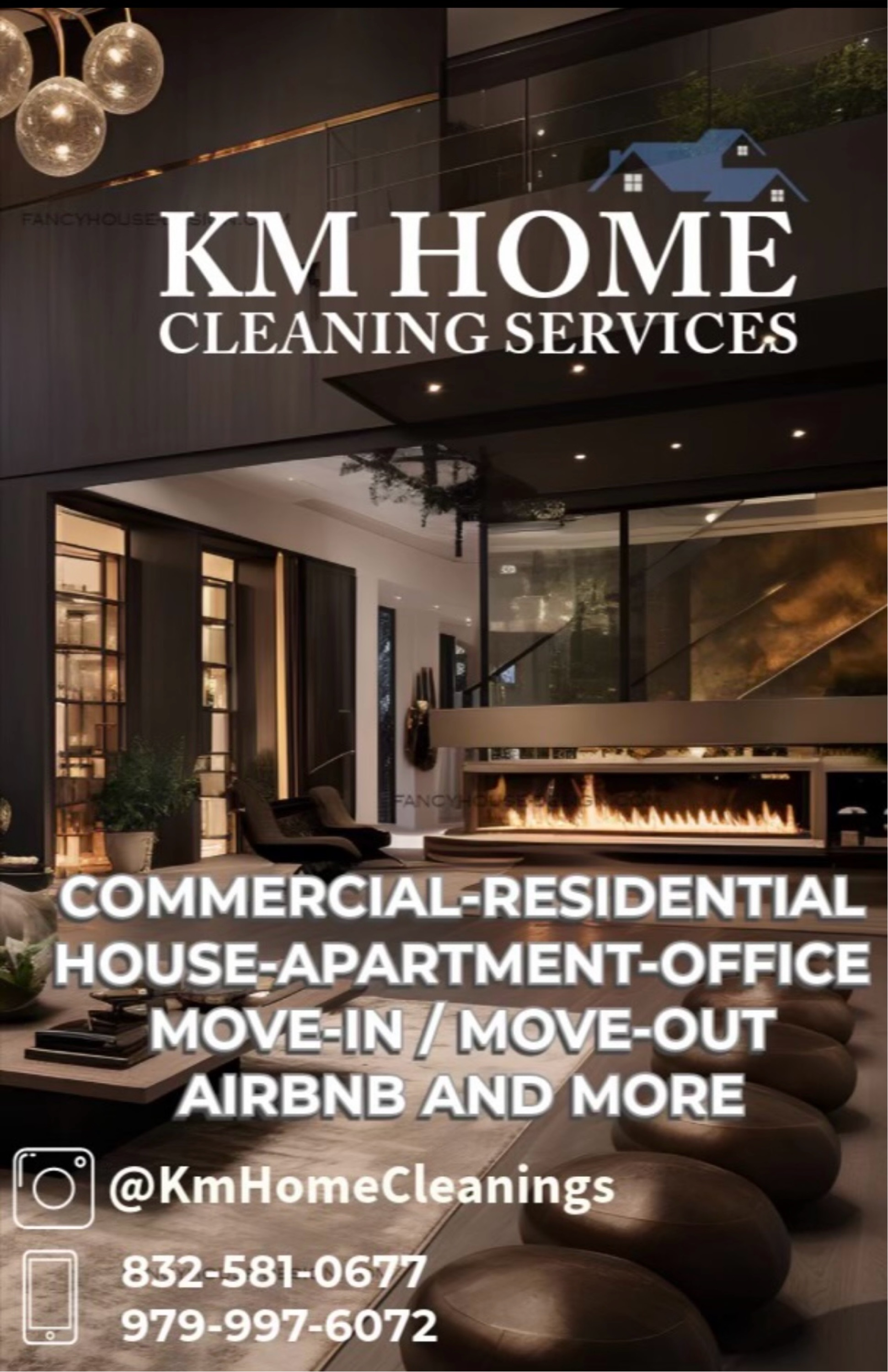 KM Home Cleaning Service Logo