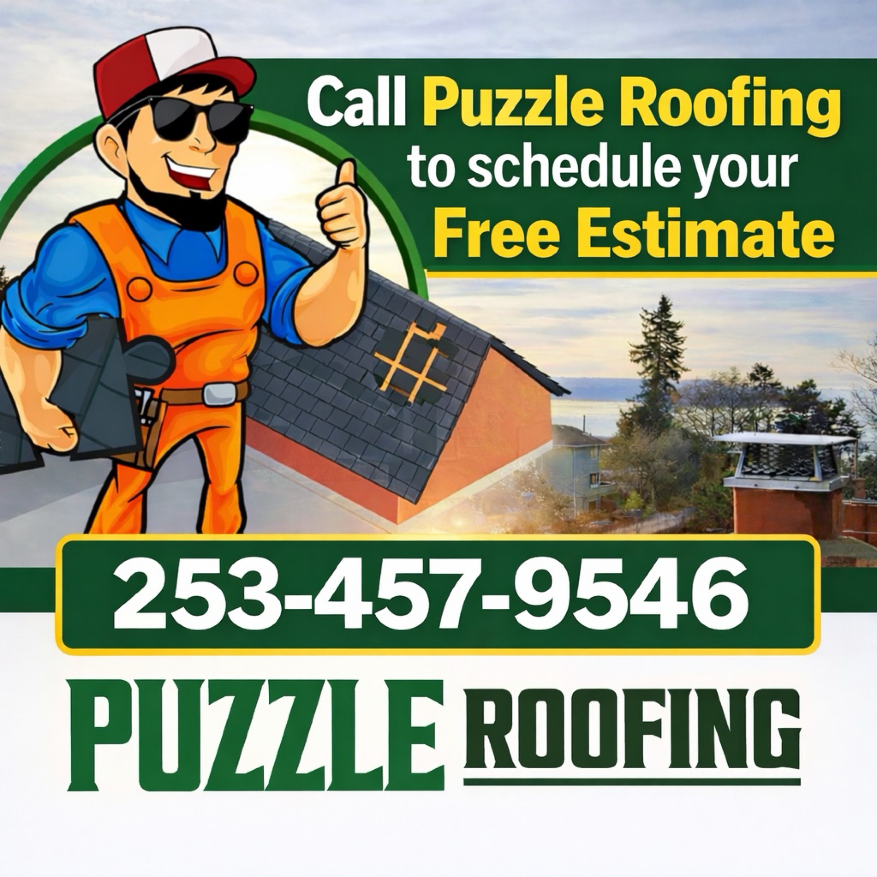 Puzzle Roofing LLC Logo