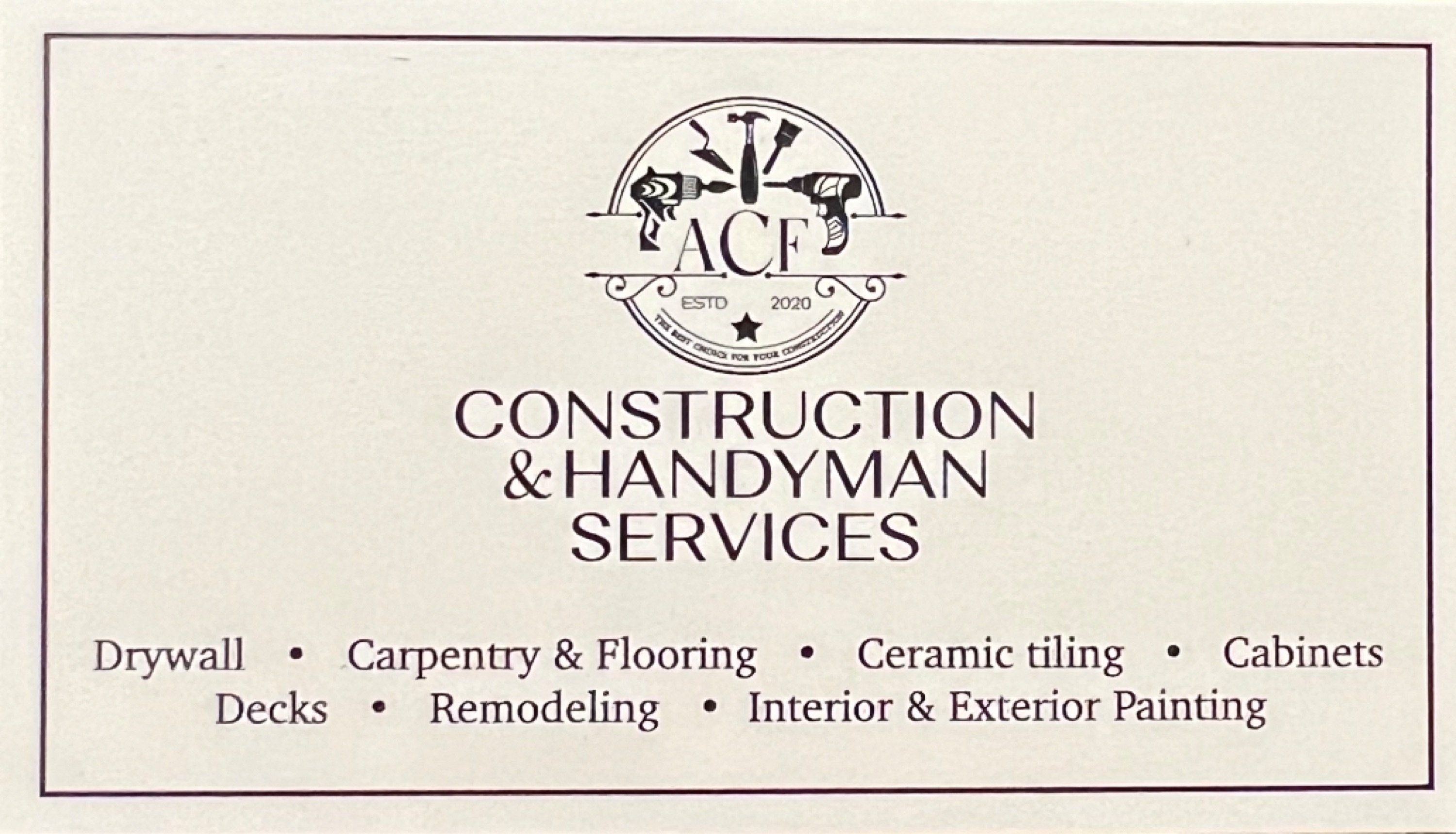 ACF CONSTRUCTION AND HANDYMAN SERVICES INC Logo