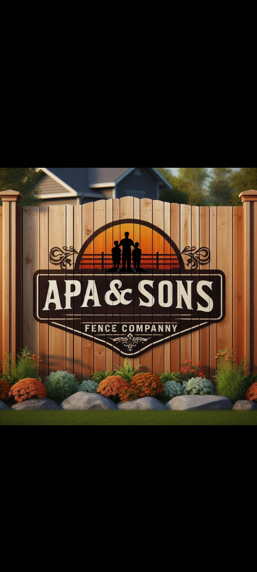 Apa And Sons Fence Co Logo