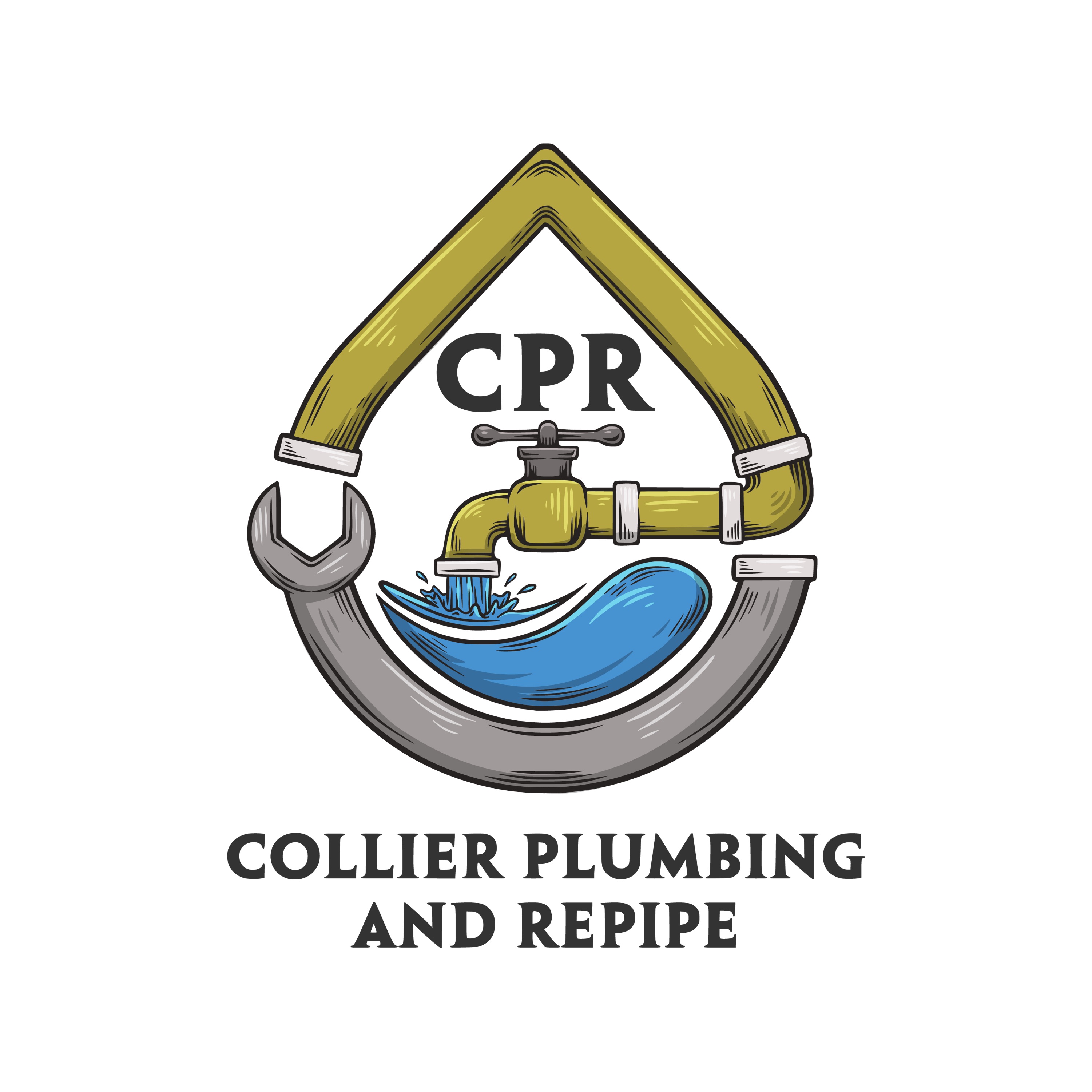 Collier Plumbing and Repipe Logo