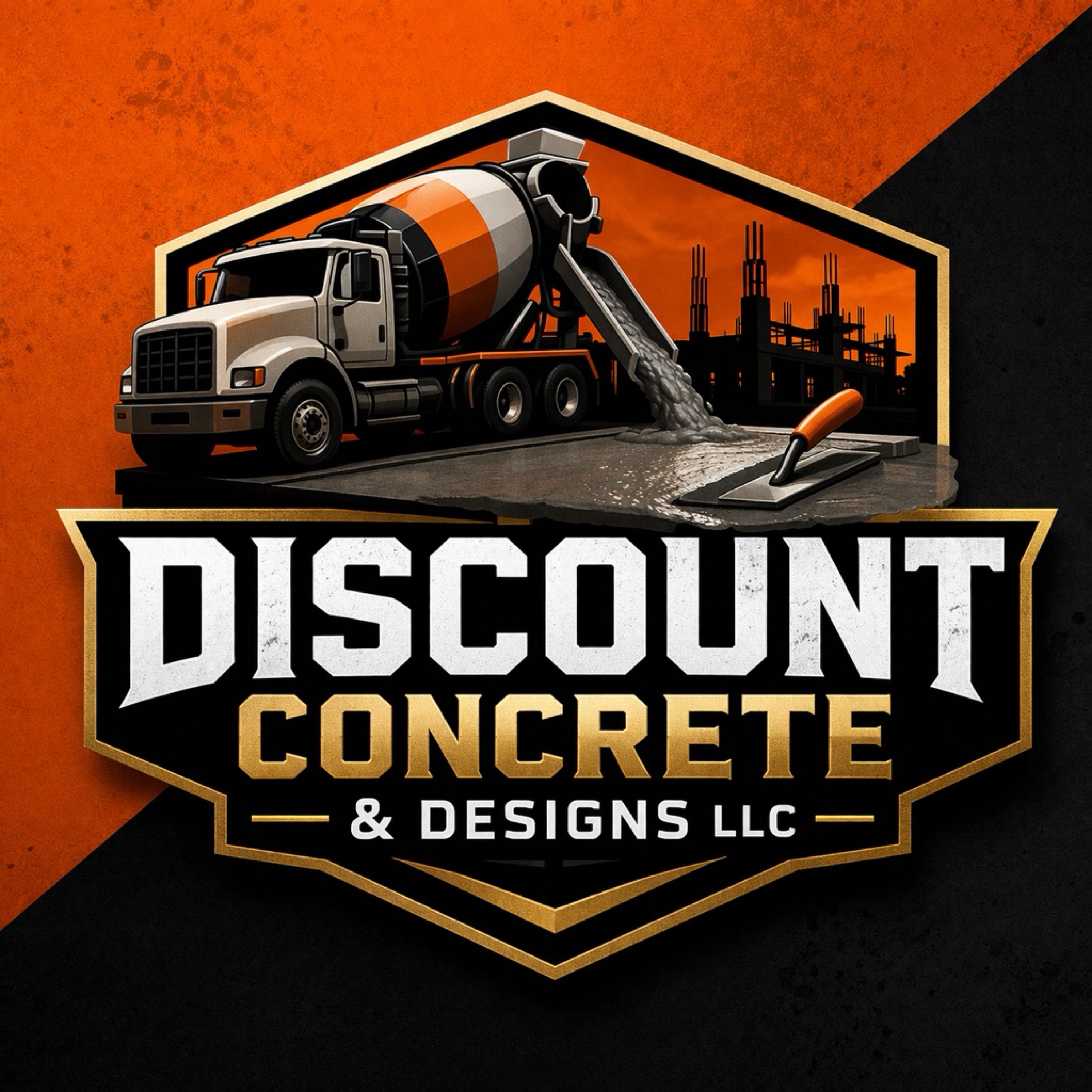 DISCOUNT CONCRETE & DESIGN LLC Logo