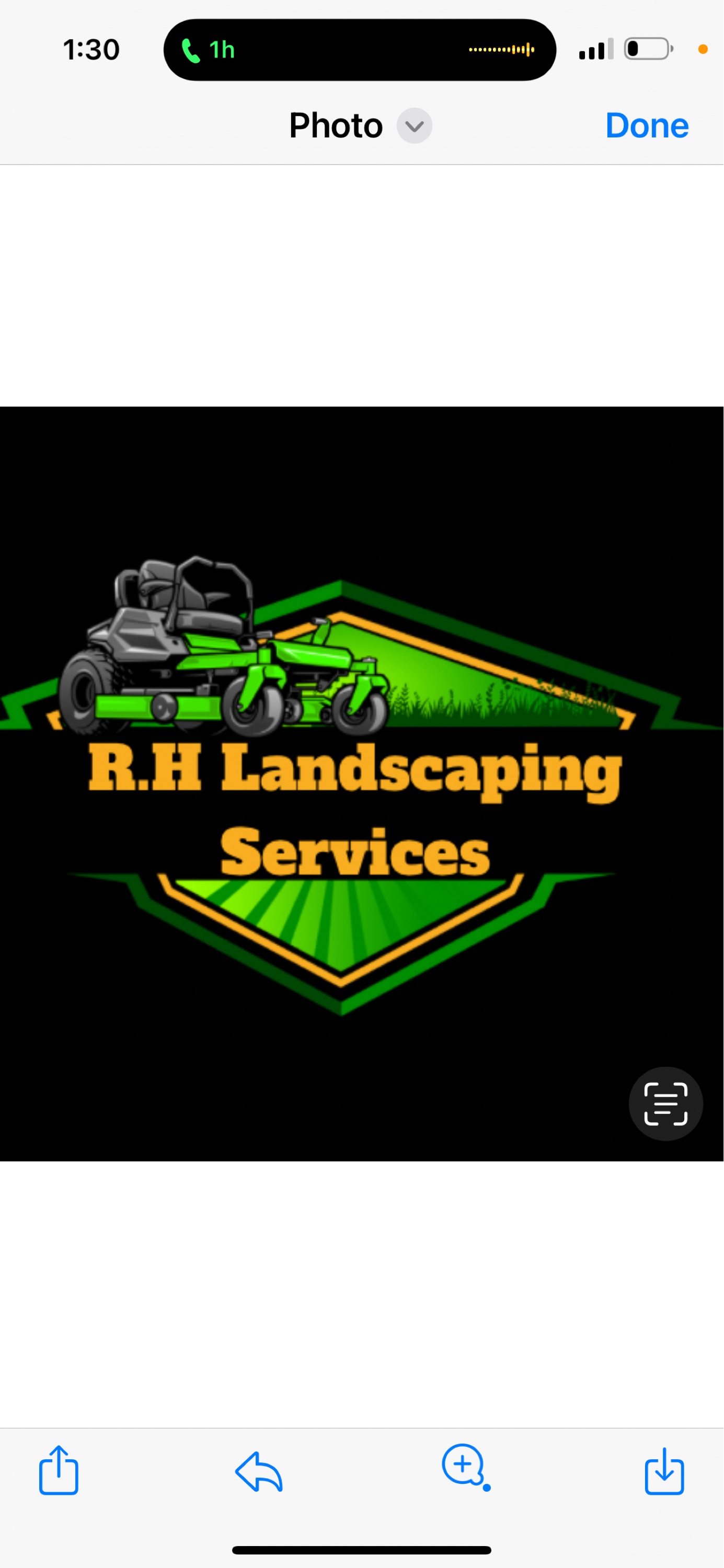 RH Landscaping Service Logo