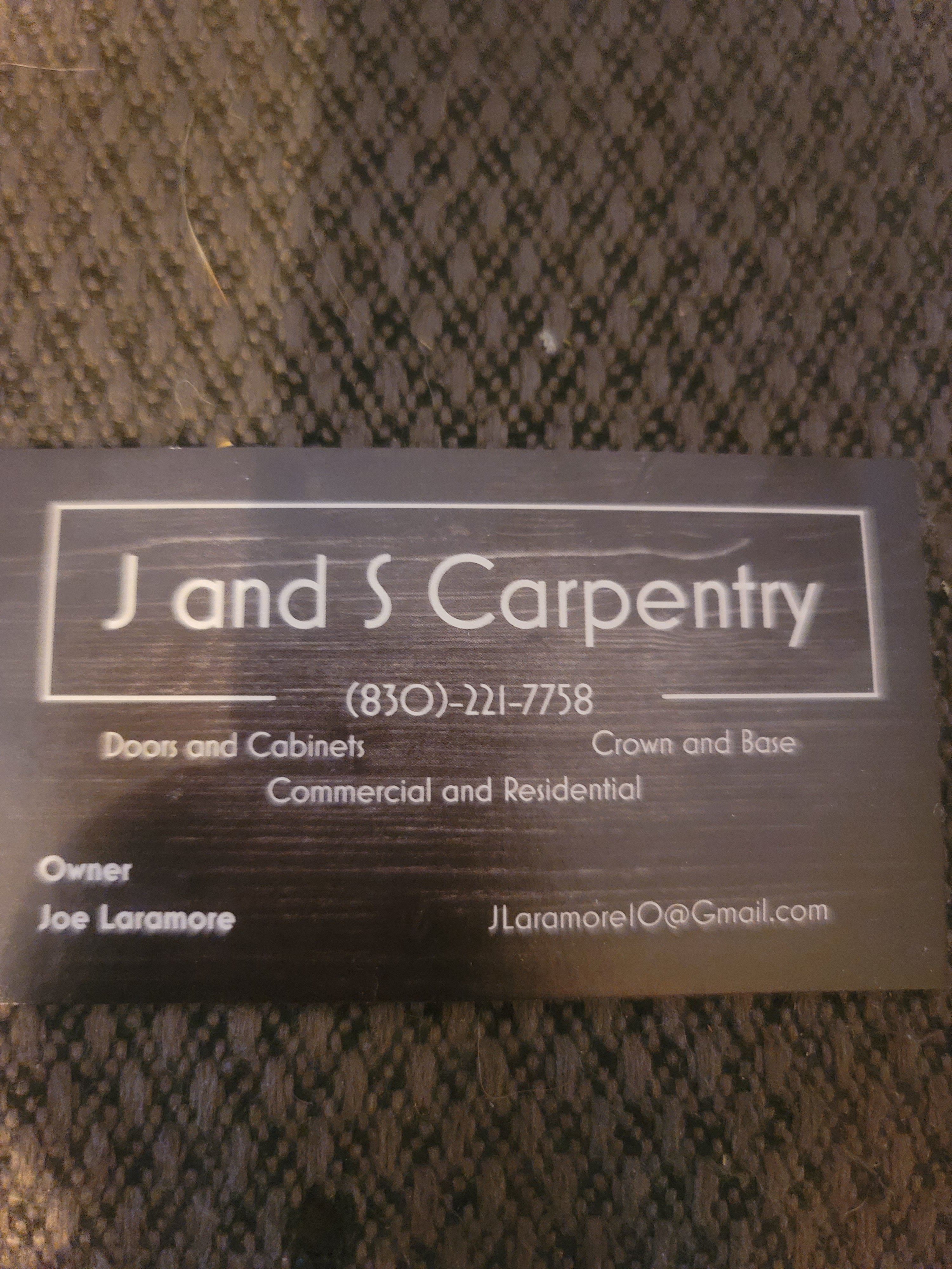 J and S Carpentry Logo