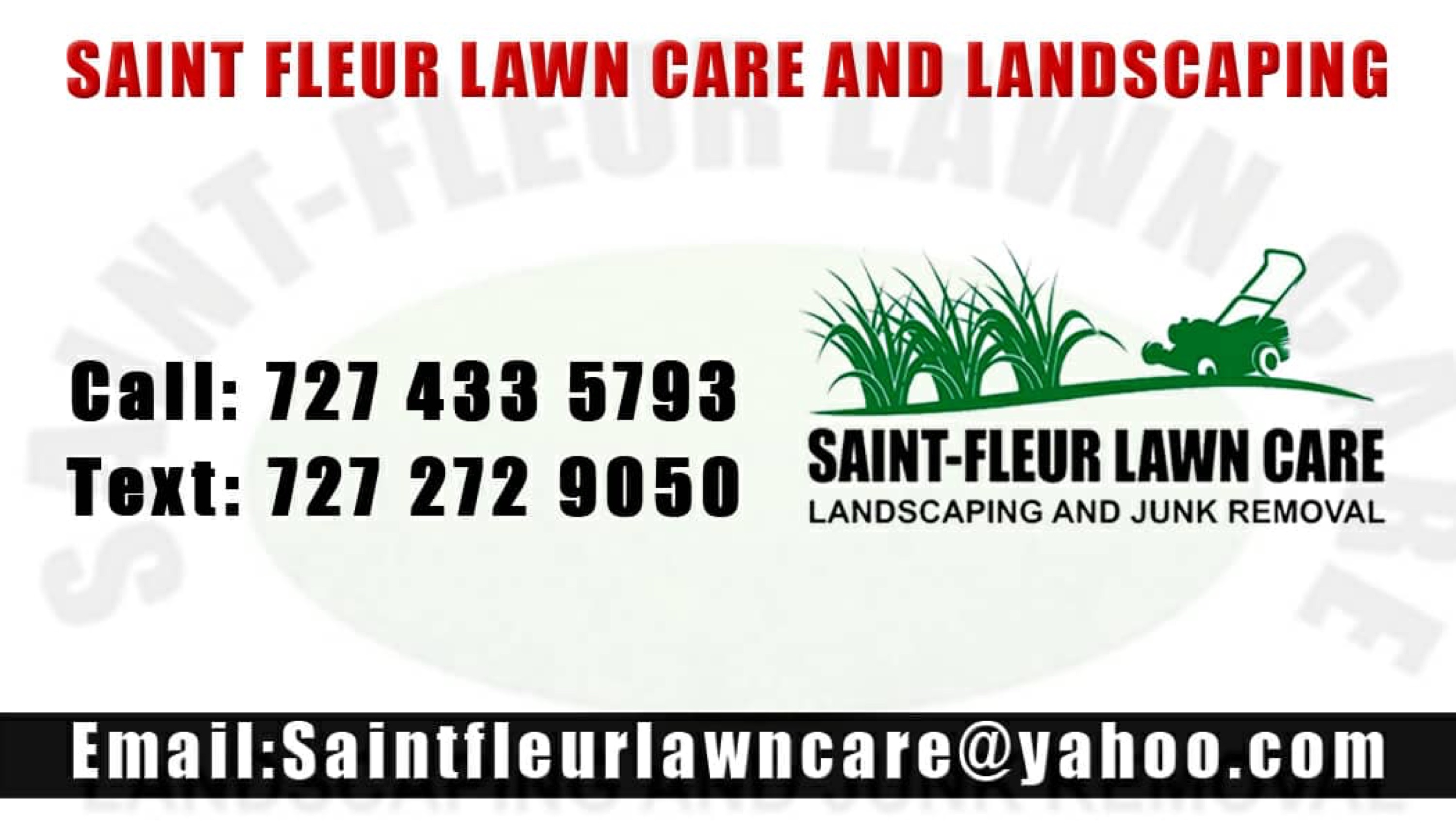 Saint-Fleur Lawn Care and Landscaping LLC Logo