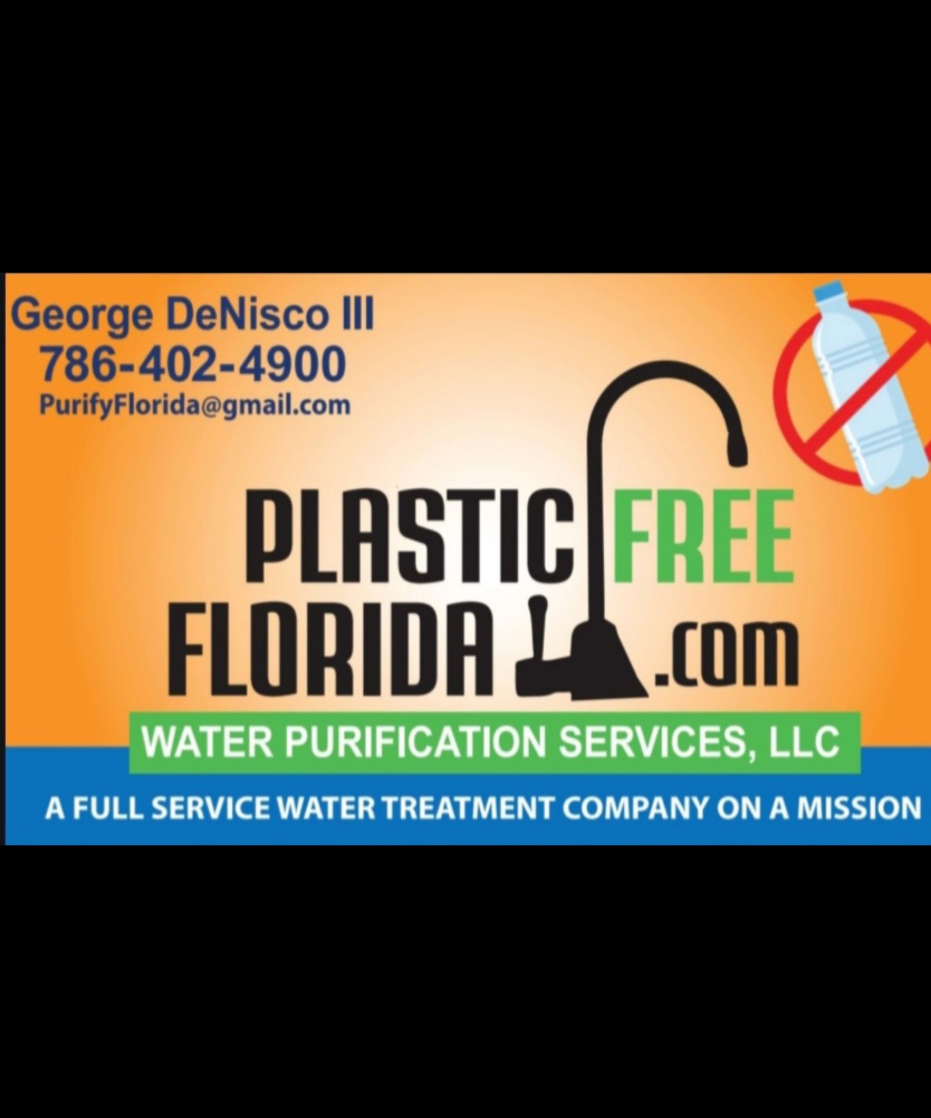 PLASTIC-FREE FLORIDA WATER PURIFICATION SERVICES, LLC Logo