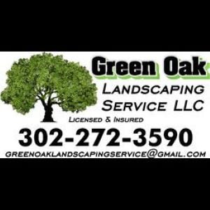 Green Oak Landscaping Service Logo