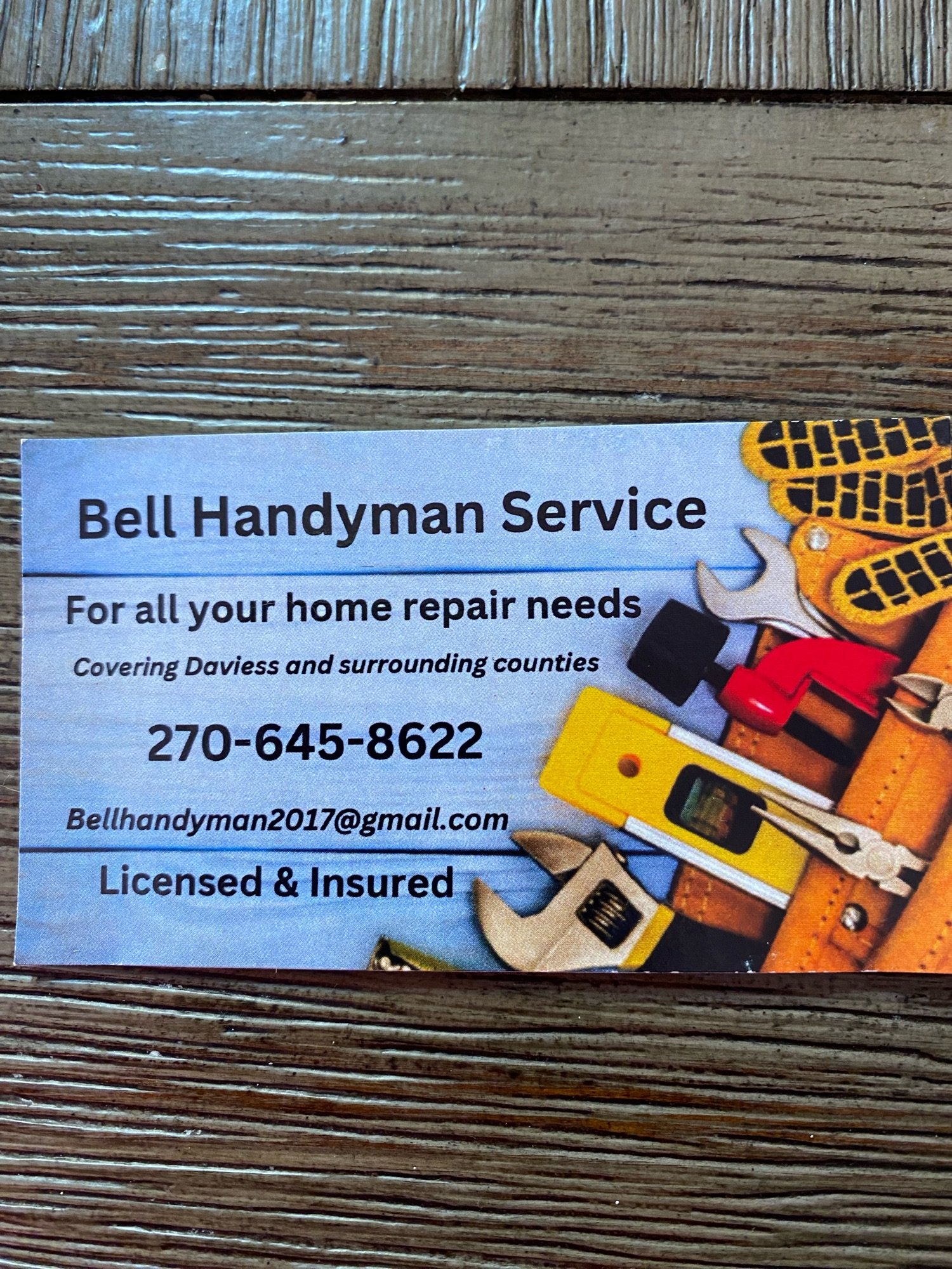 Bell Handyman Service Logo