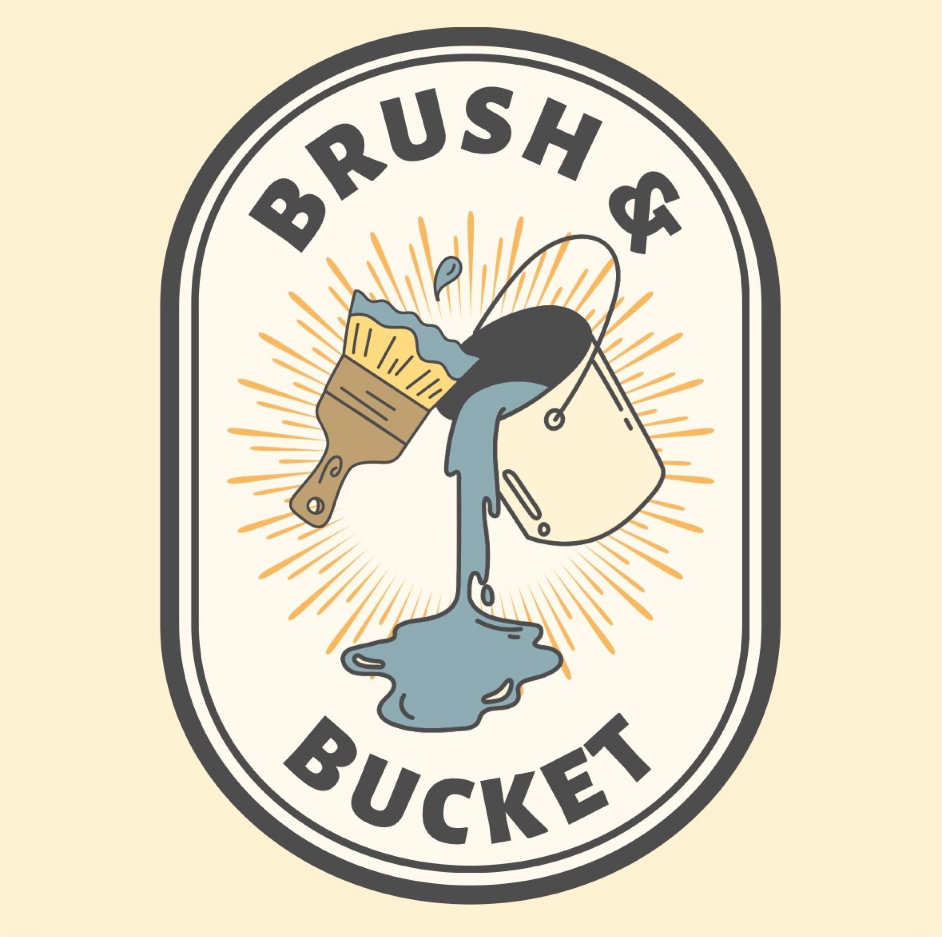 Brush & Bucket Painting Logo