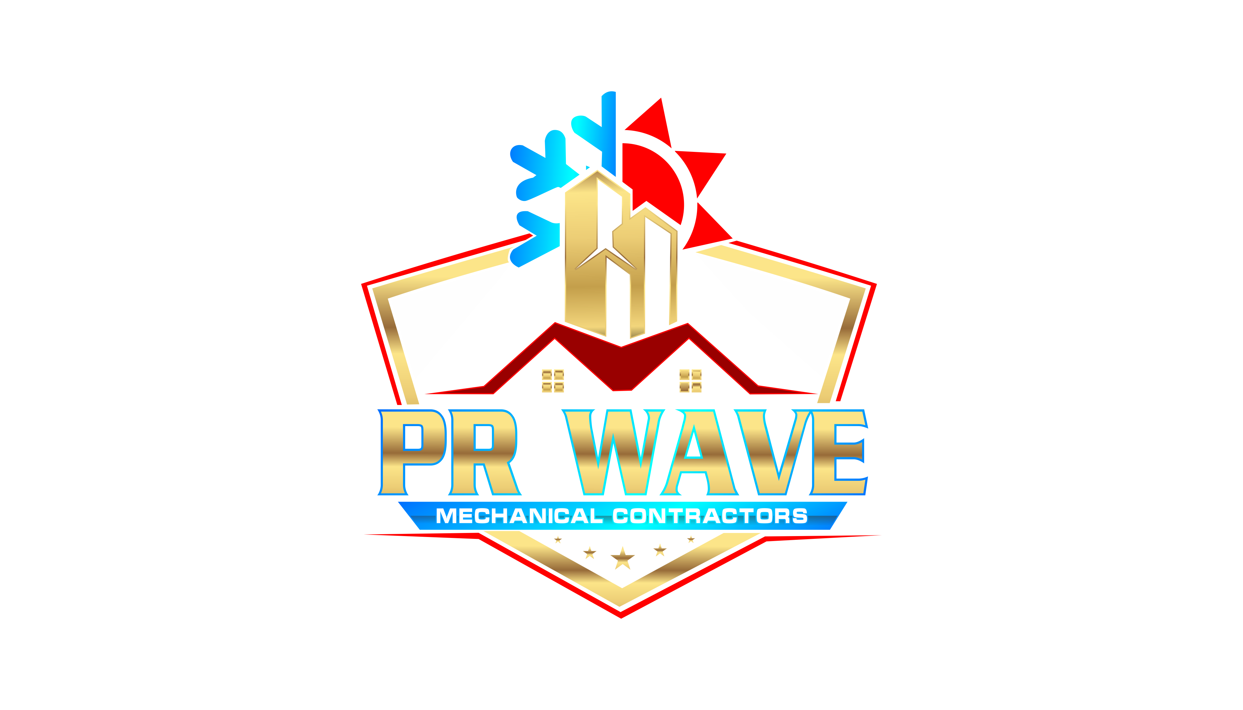 PR Wave Mechanical Contractors Logo