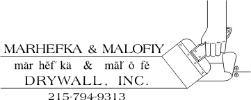 Marhefka & Malofiy Drywall, Inc. Logo