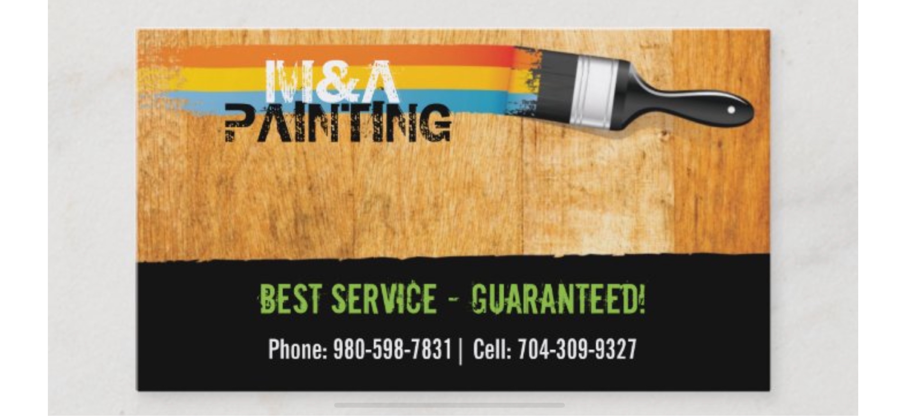 M&A Painting Company Logo