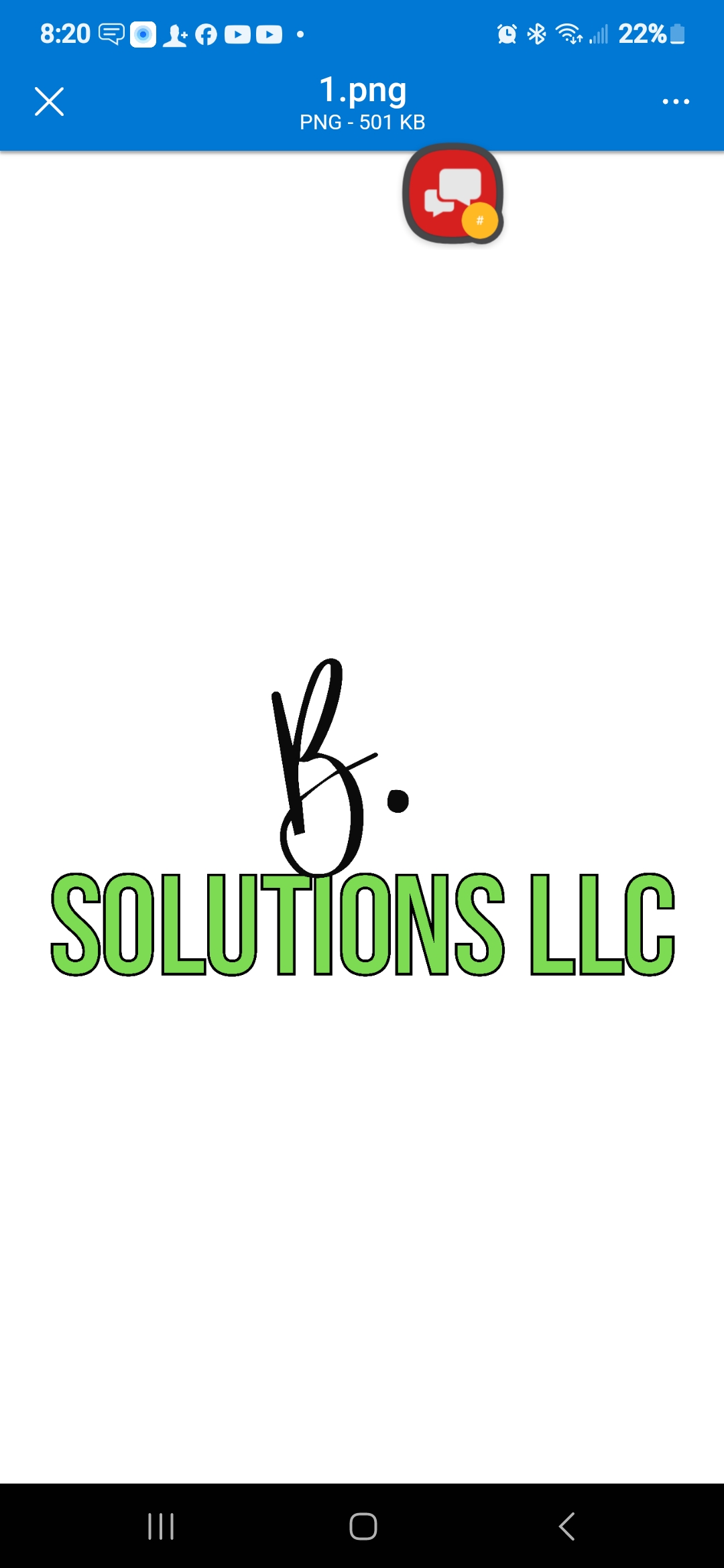 B. Solutions LLC Logo