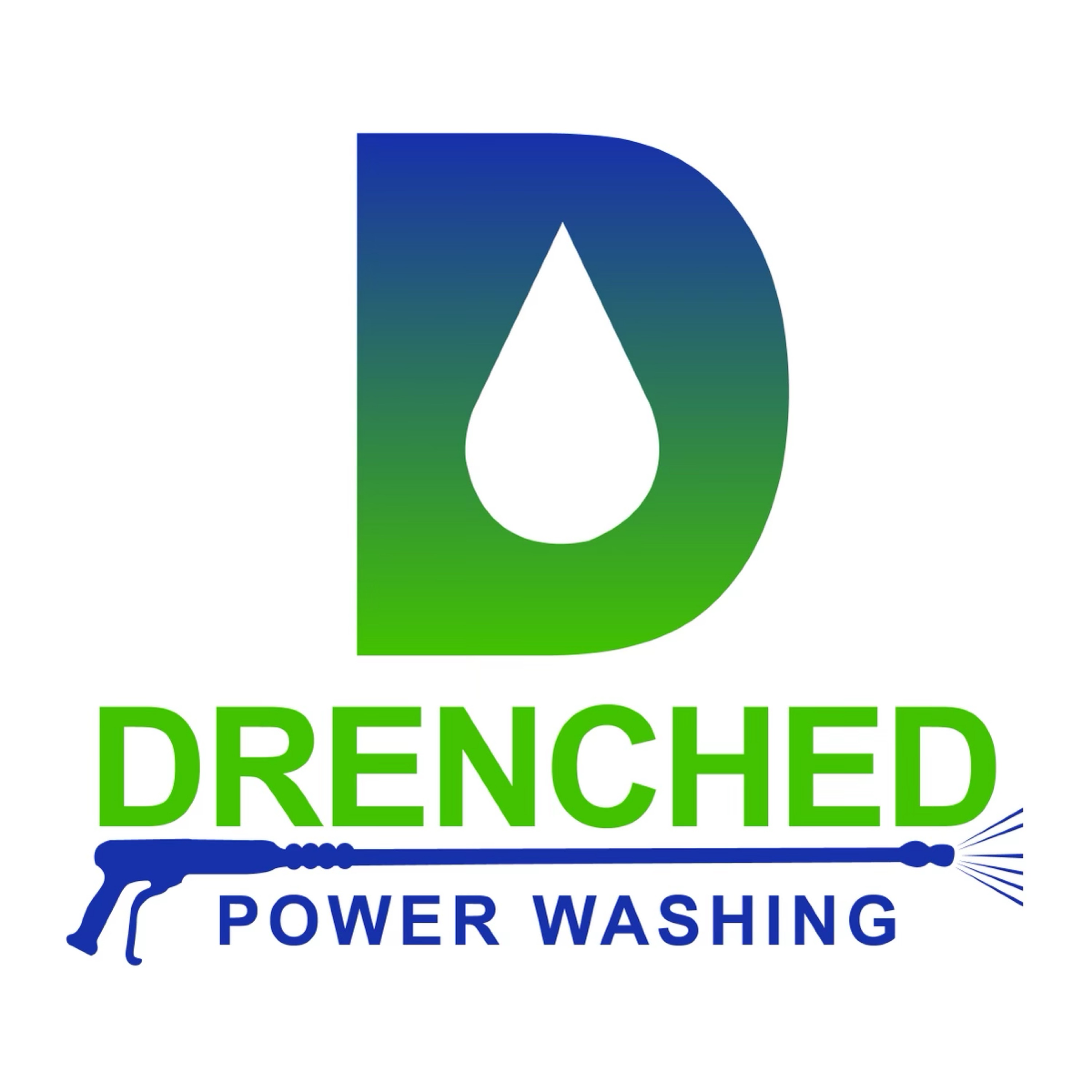 Drenched Power Washing Logo