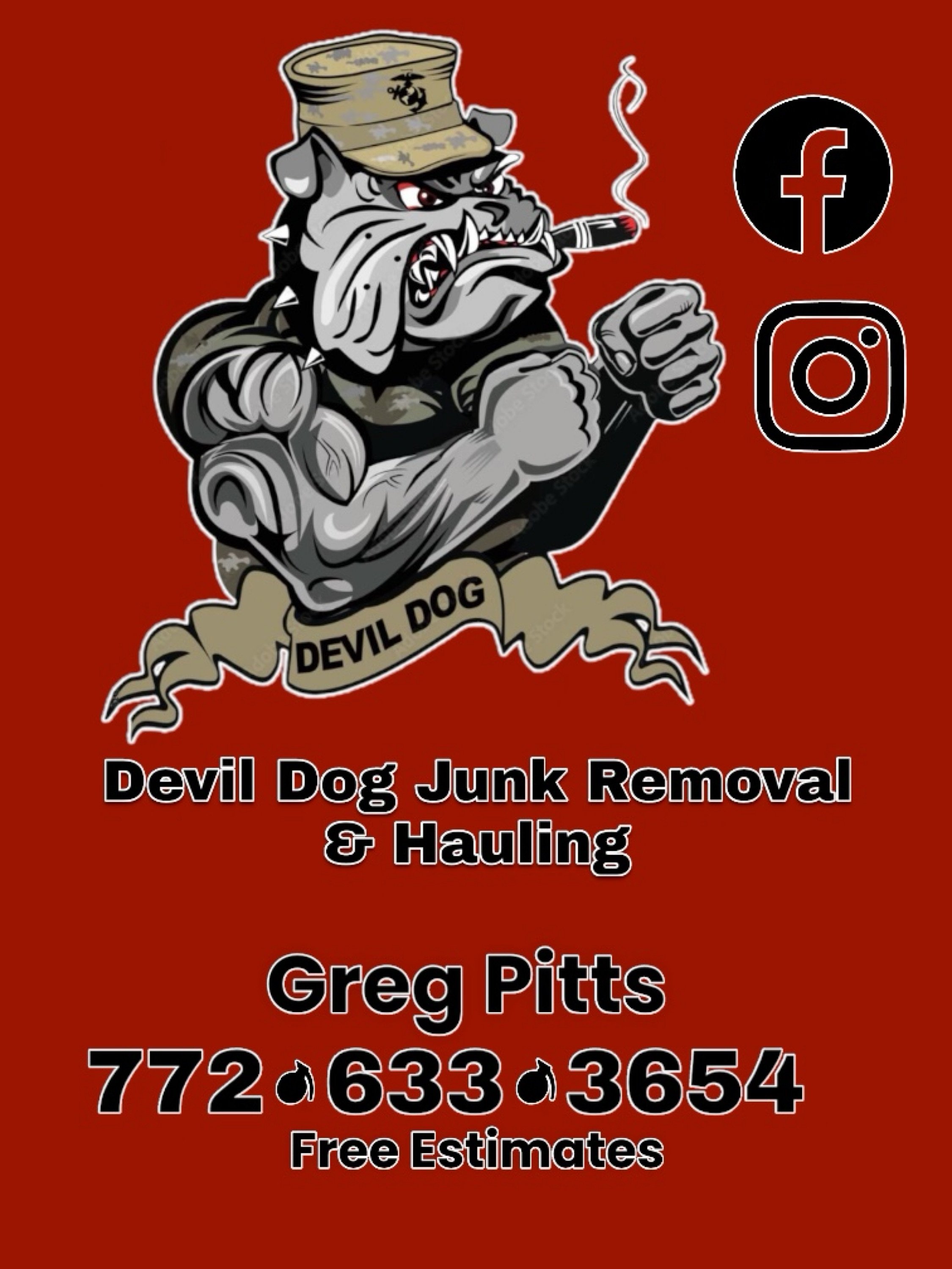 Devil Dog Junk Removal & Hauling Logo