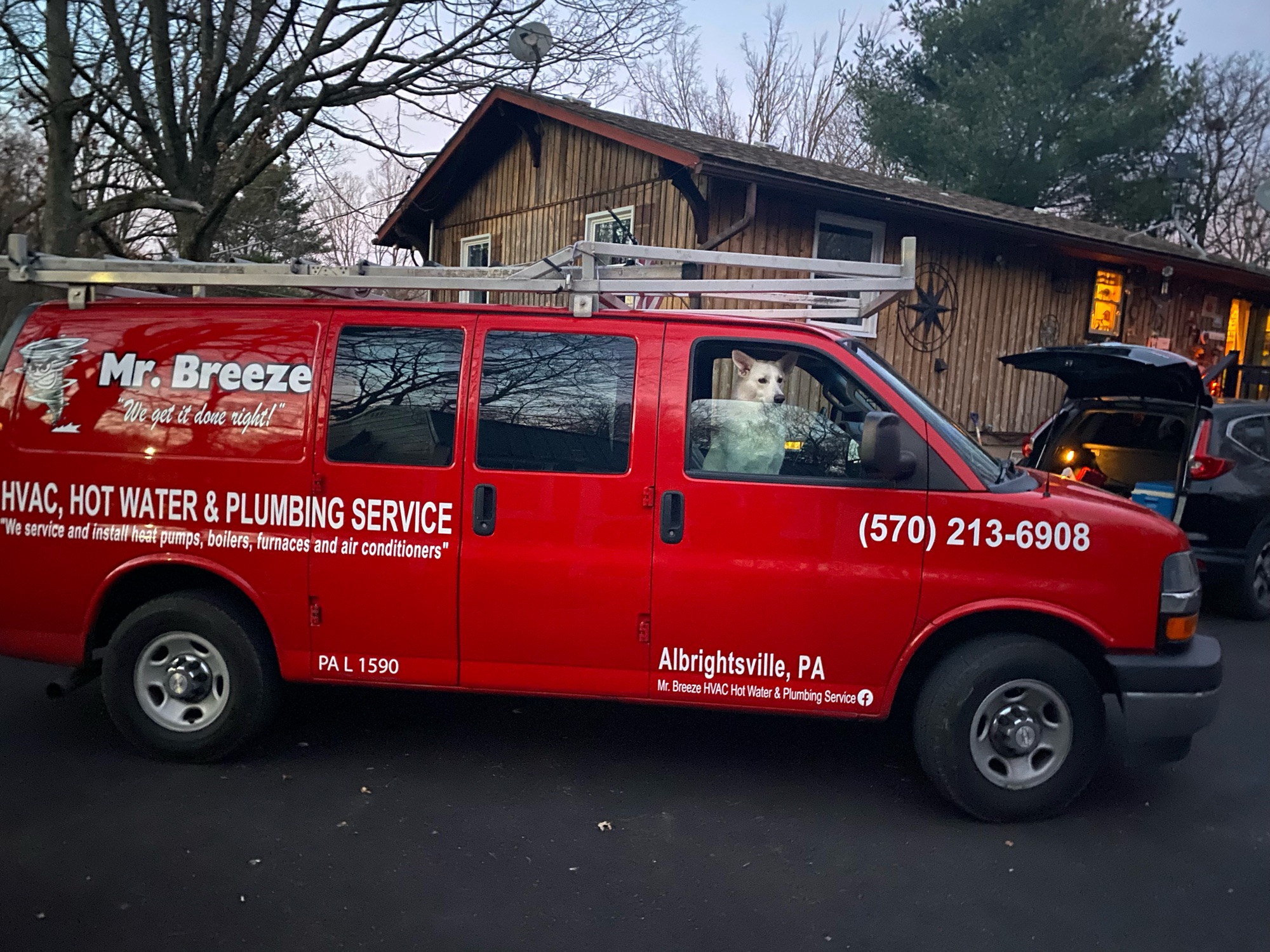 Mr. Breeze HVAC Hot Water and Plumbing Service Logo