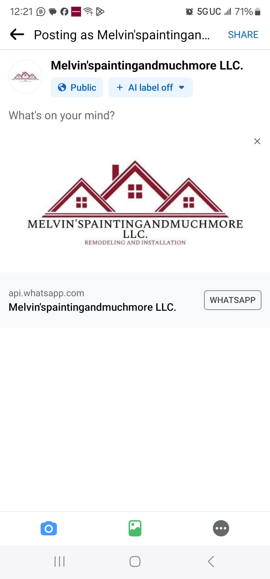 Melvin's Painting and Much More LLC Logo