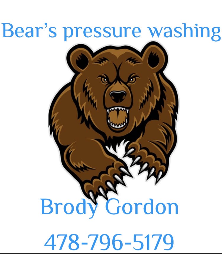 Bear's Pressure Washing Logo