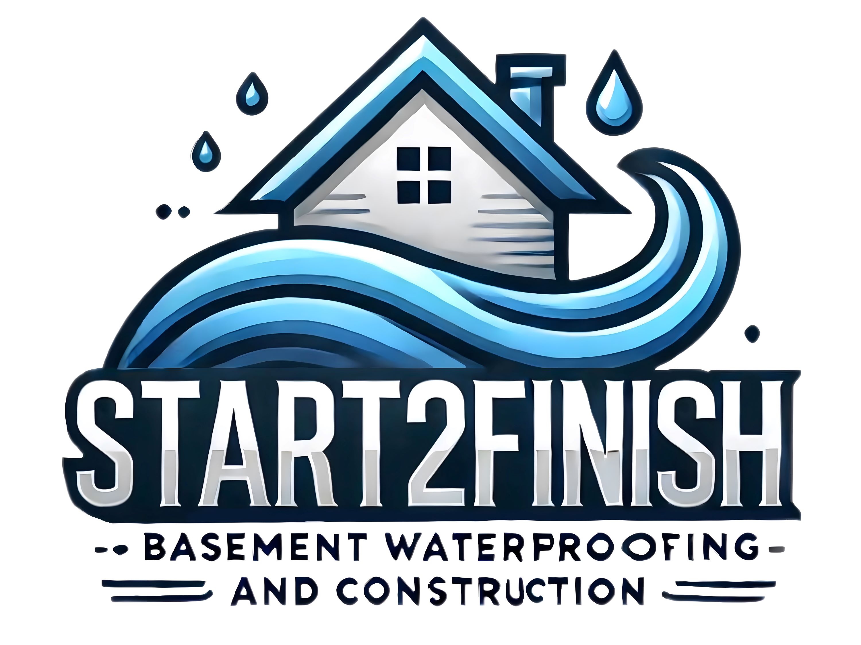 Start 2 Finish Waterproofing Construction Logo