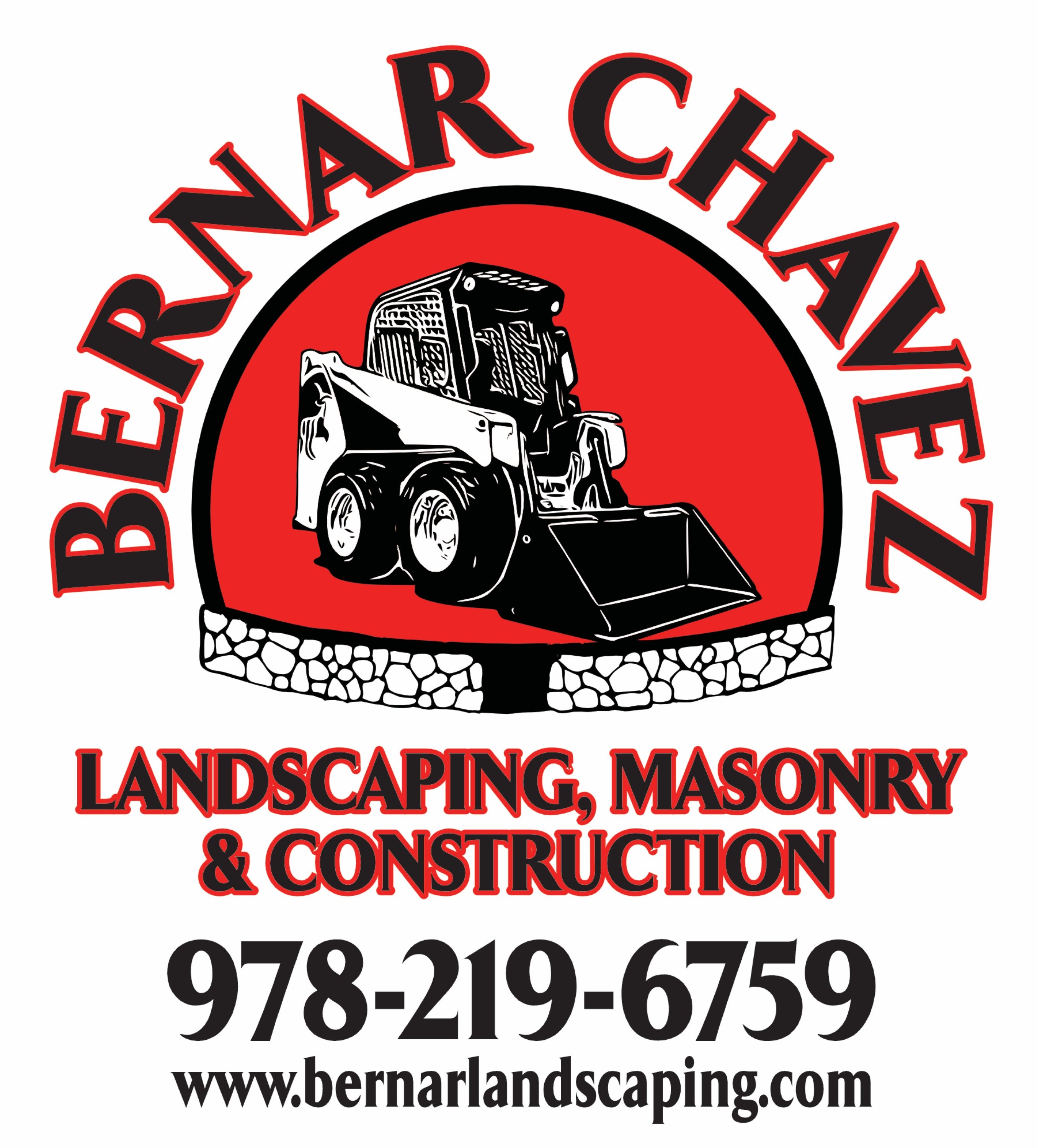 Bernar Chavez Landscaping, Masonry and Construction Logo