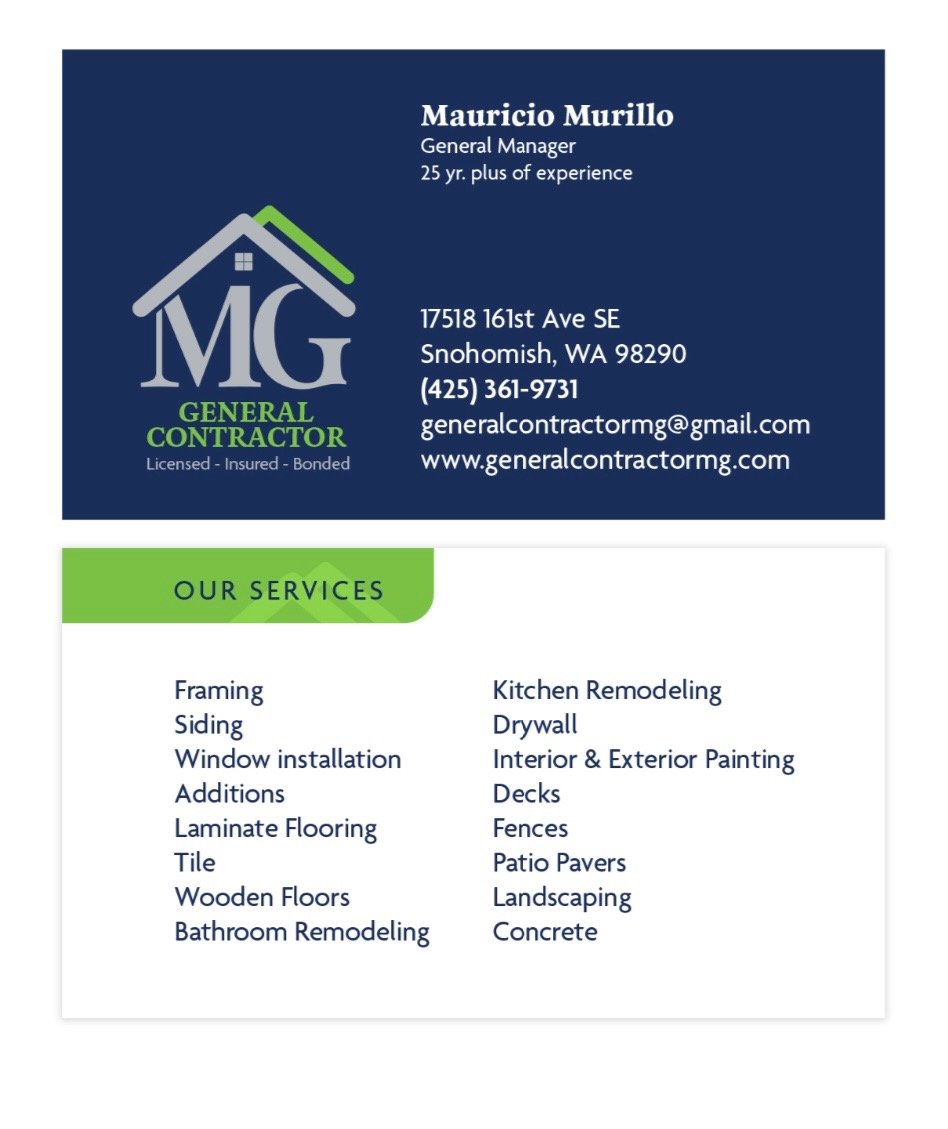 General Contractor MG, LLC Logo