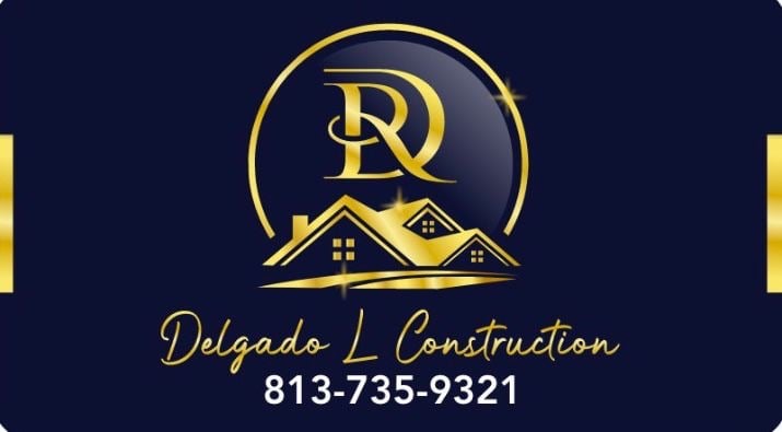 Delgado L Construction Logo