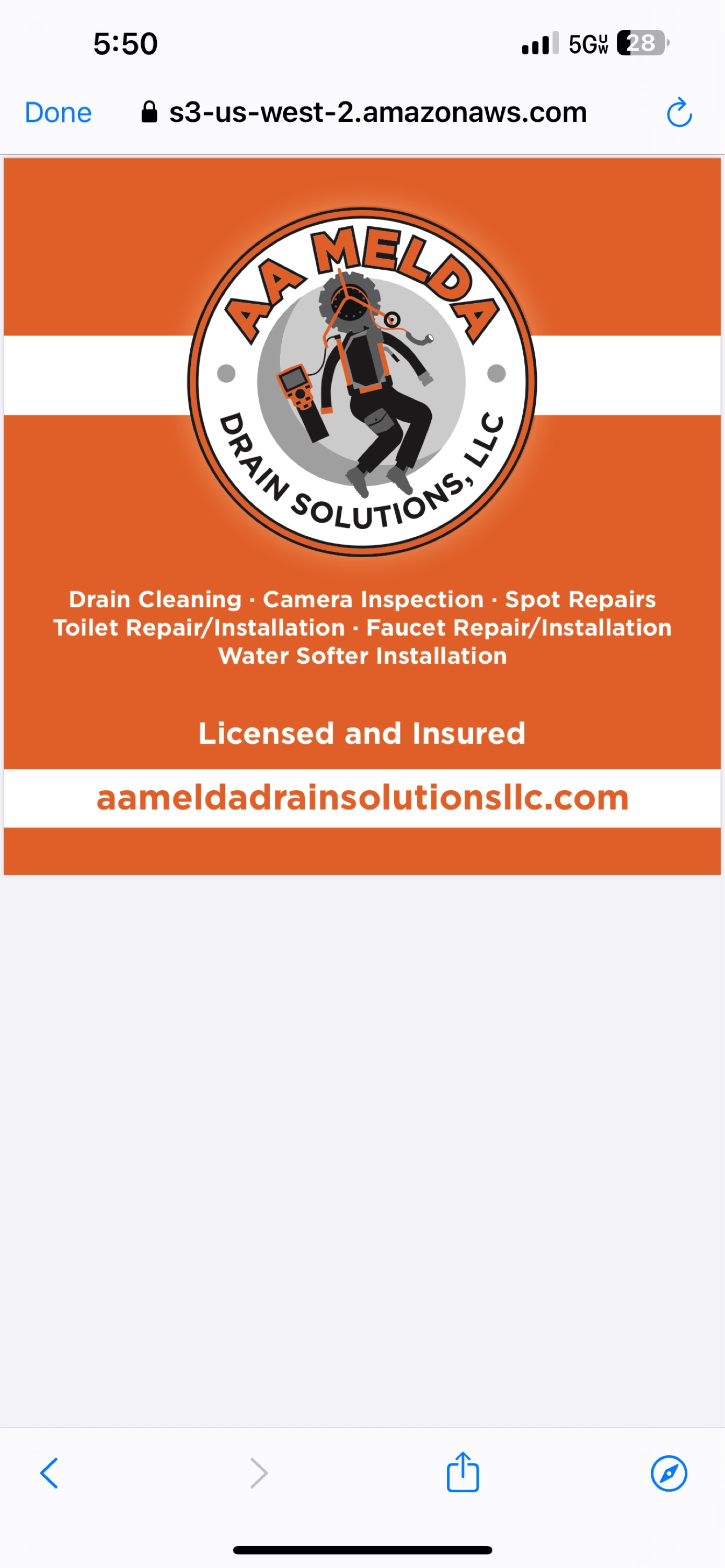AA MELDA DRAIN SOLUTIONS Logo