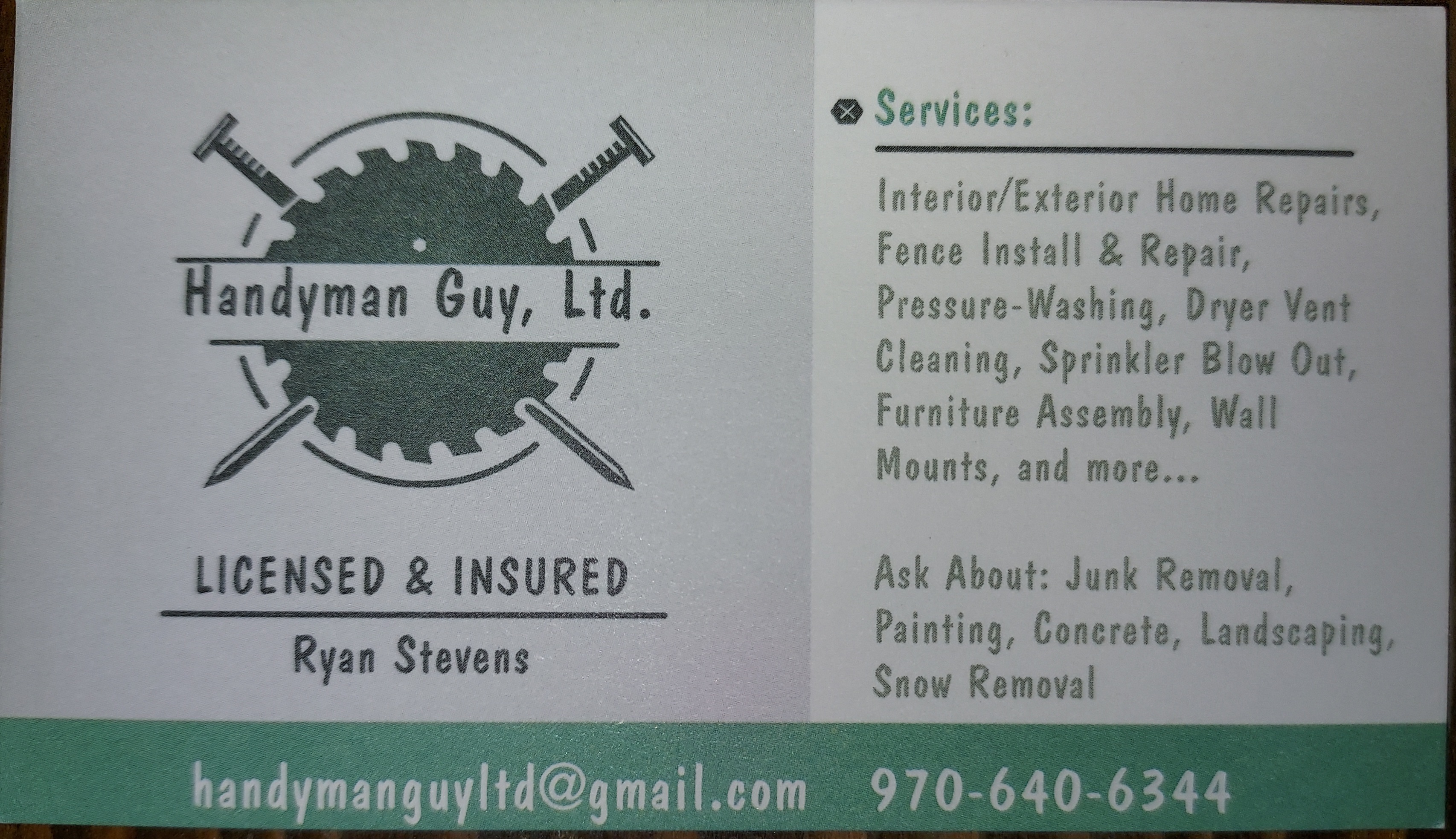 Handyman Guy, Ltd. Logo