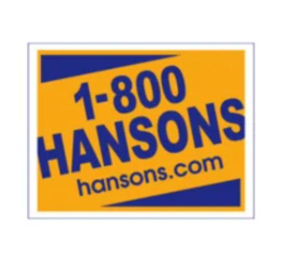 1-800-HANSONS (Cedar Rapids Roofing) Logo