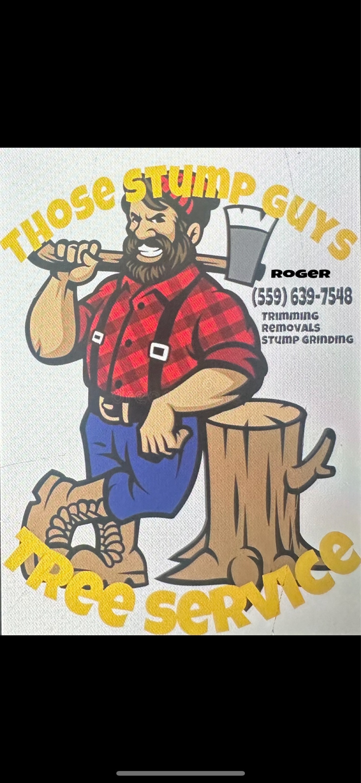 Those Stump Guys - Unlicensed Contractor Logo