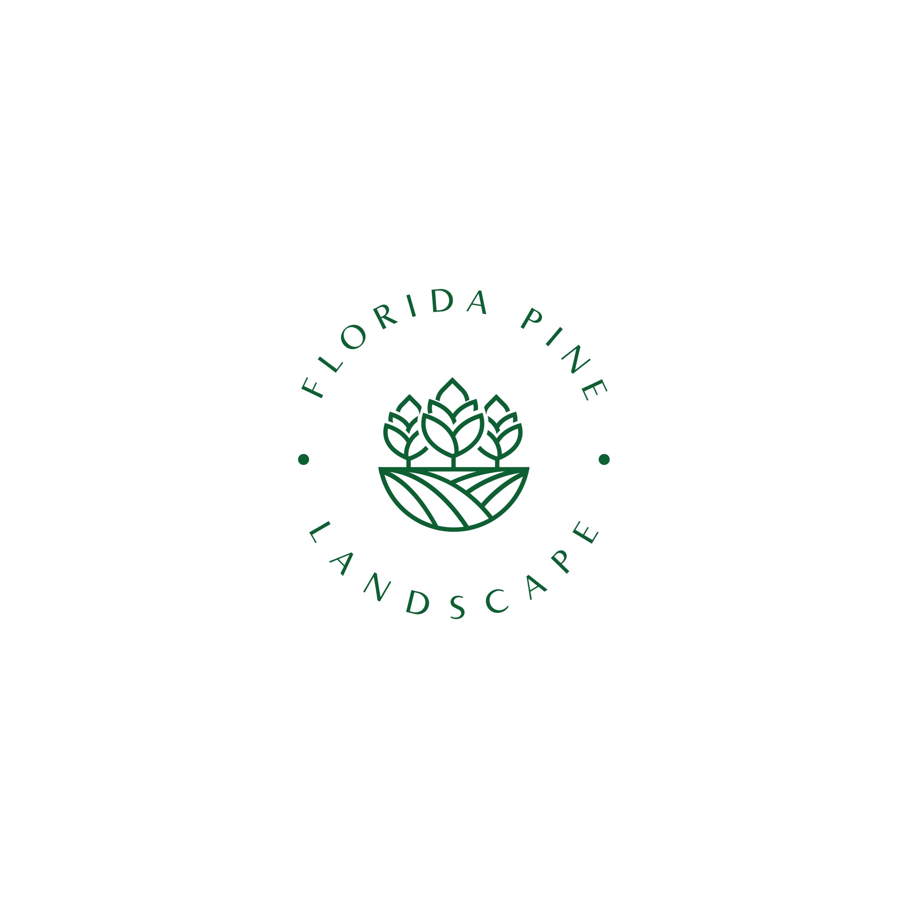 Florida Pine Landscape Logo