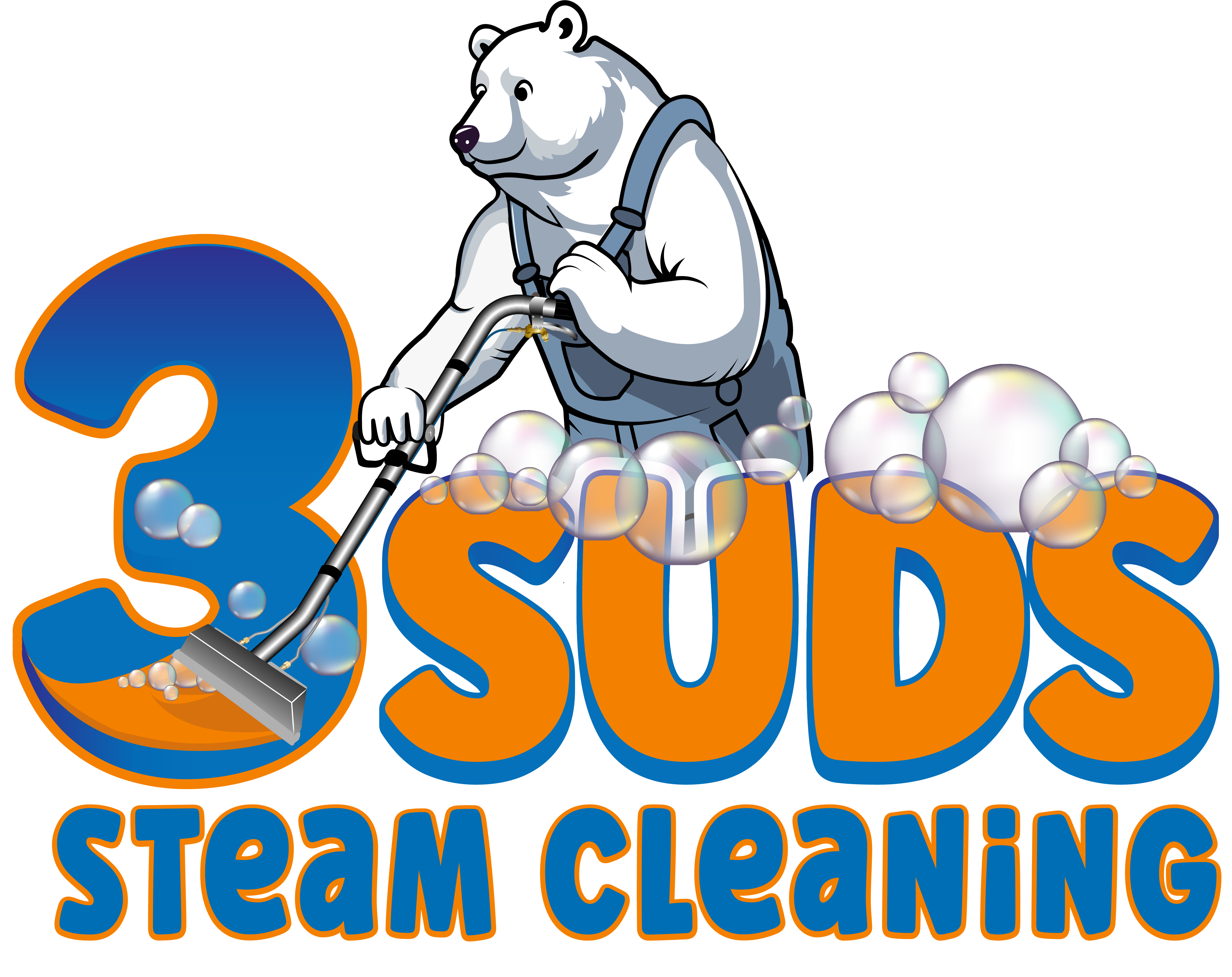 3 Suds Steam Cleaning Logo