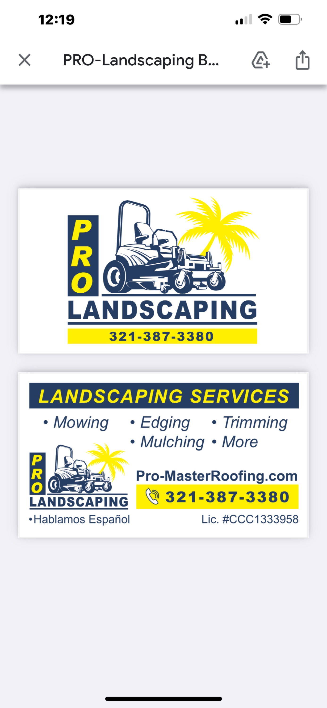 Pro-Landscaping Logo