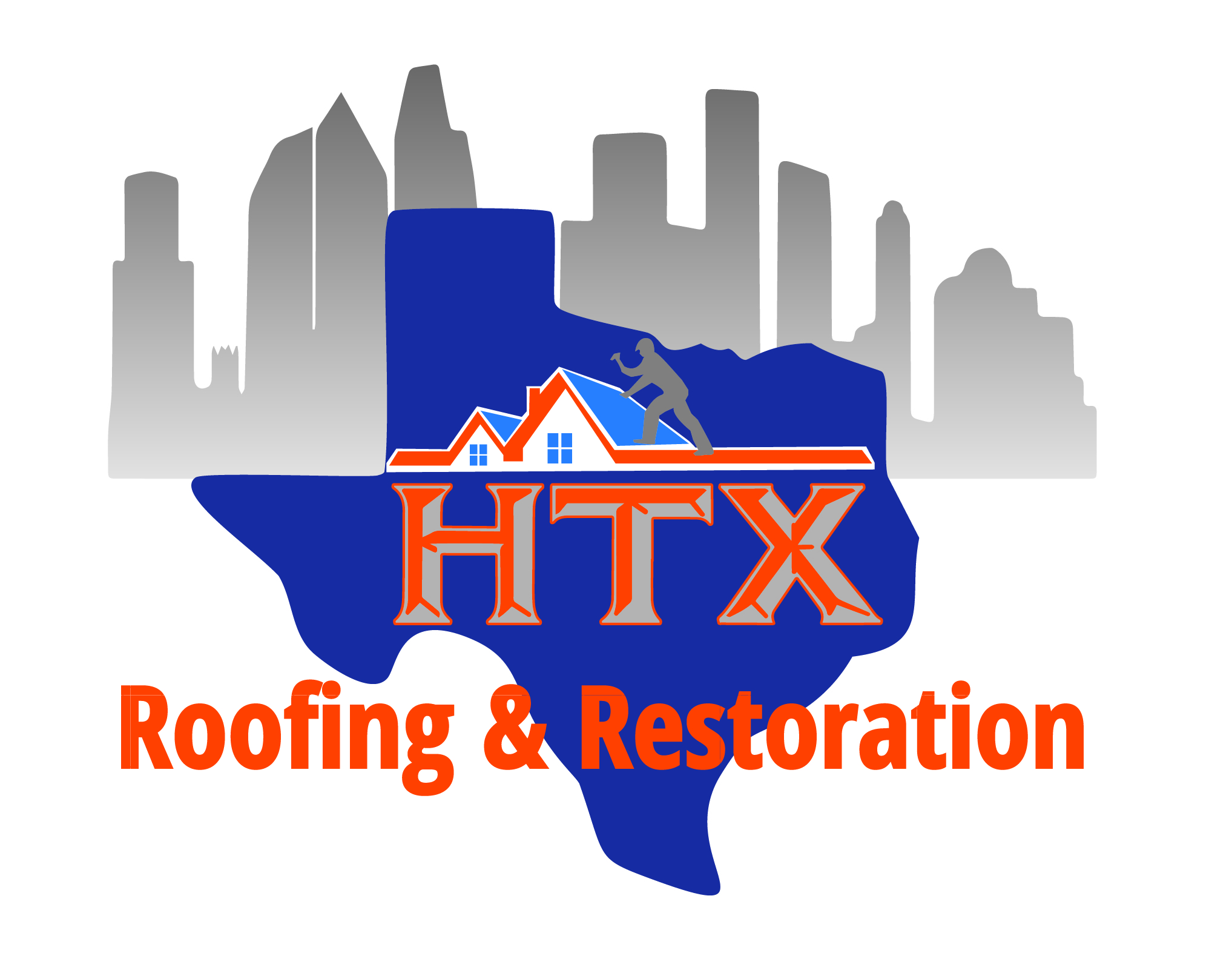 HTX Roofing & Restoration Logo