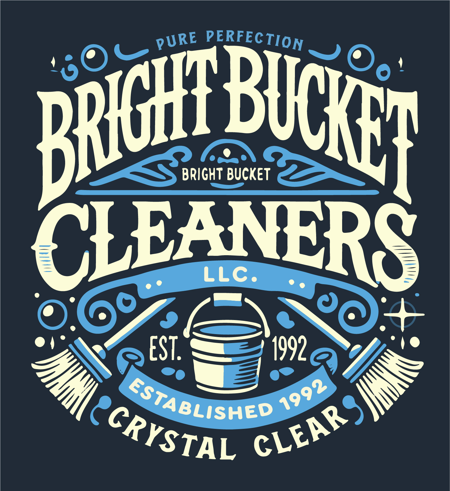 Bright Bucket Cleaners Logo