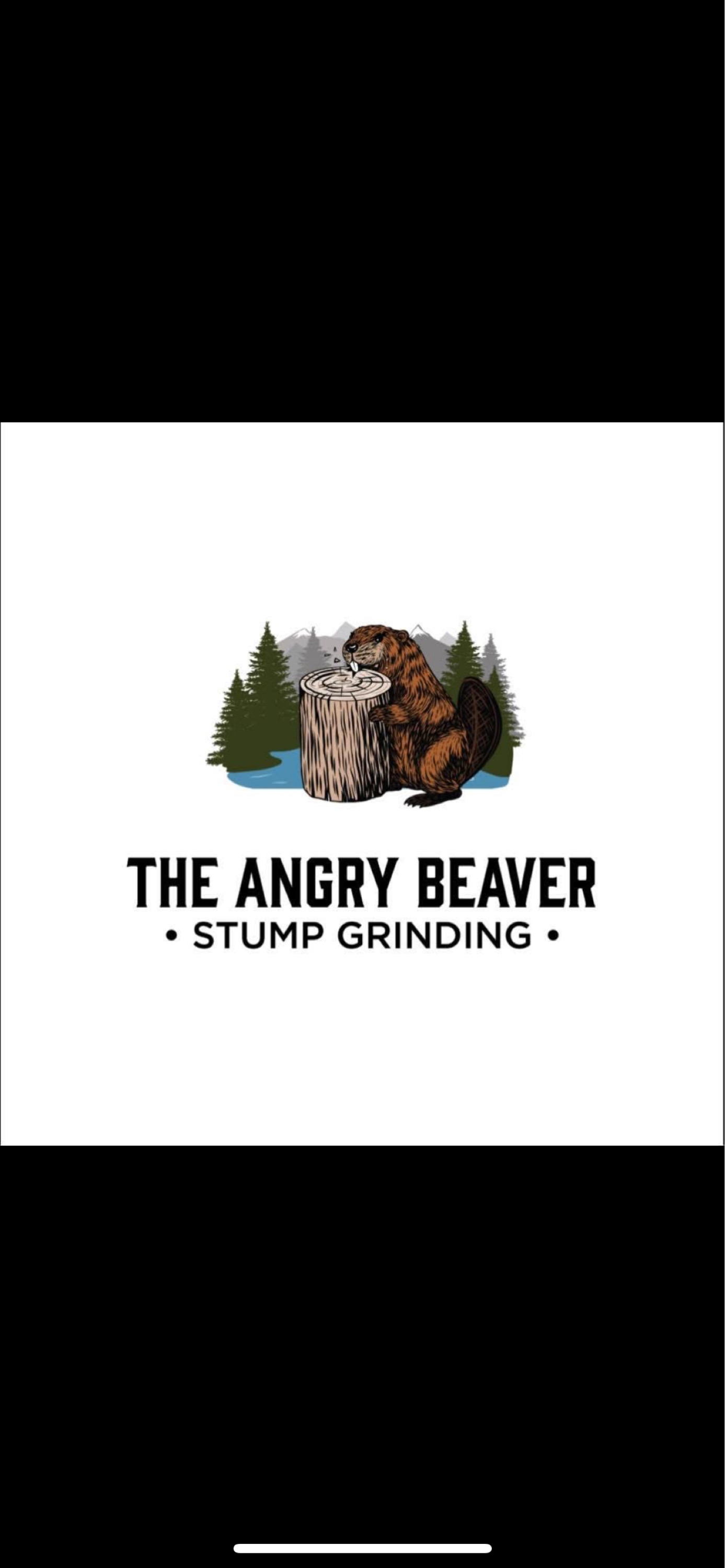 The Angry Beaver Stump Grinding LLC Logo