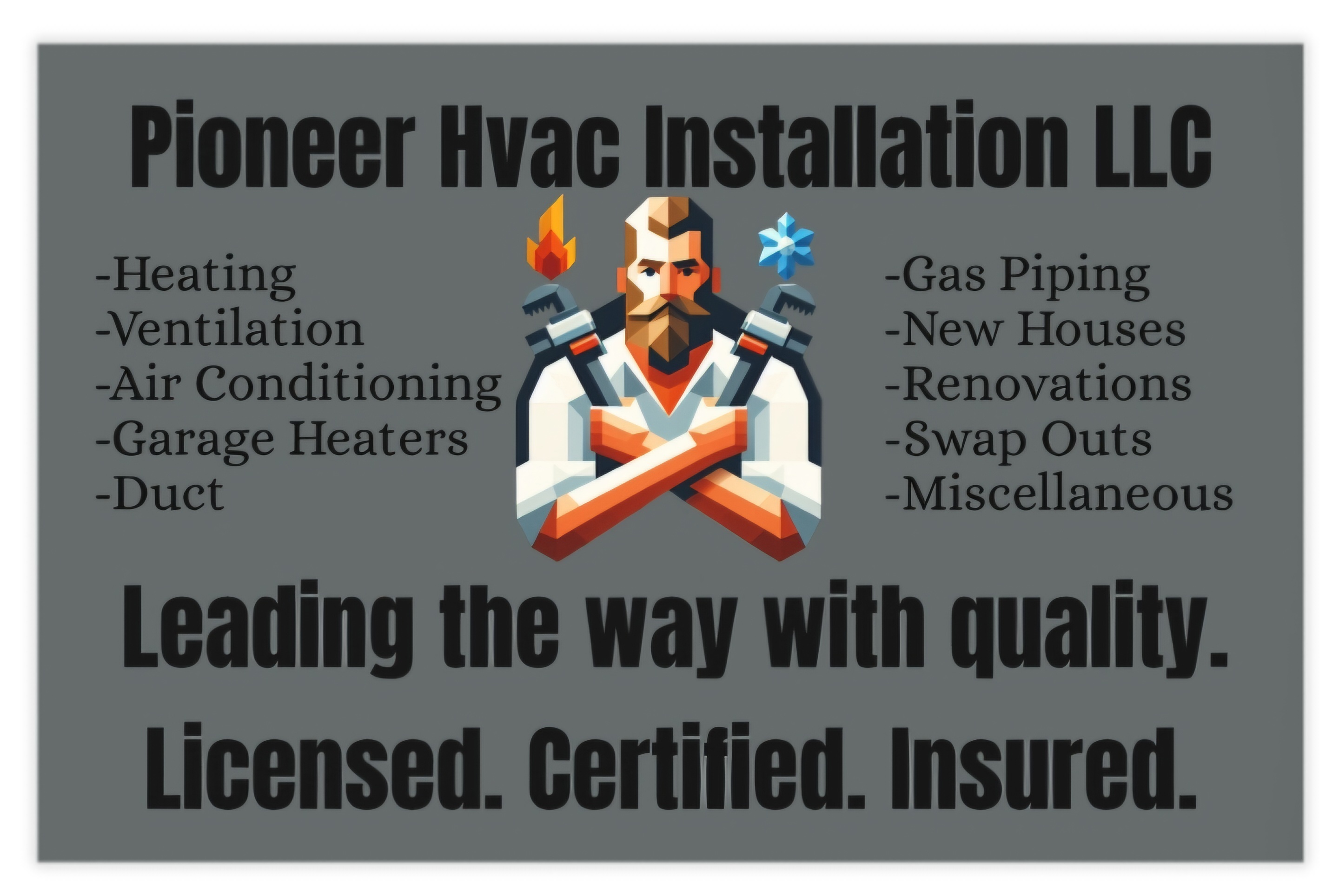 Pioneer HVAC Installation Logo