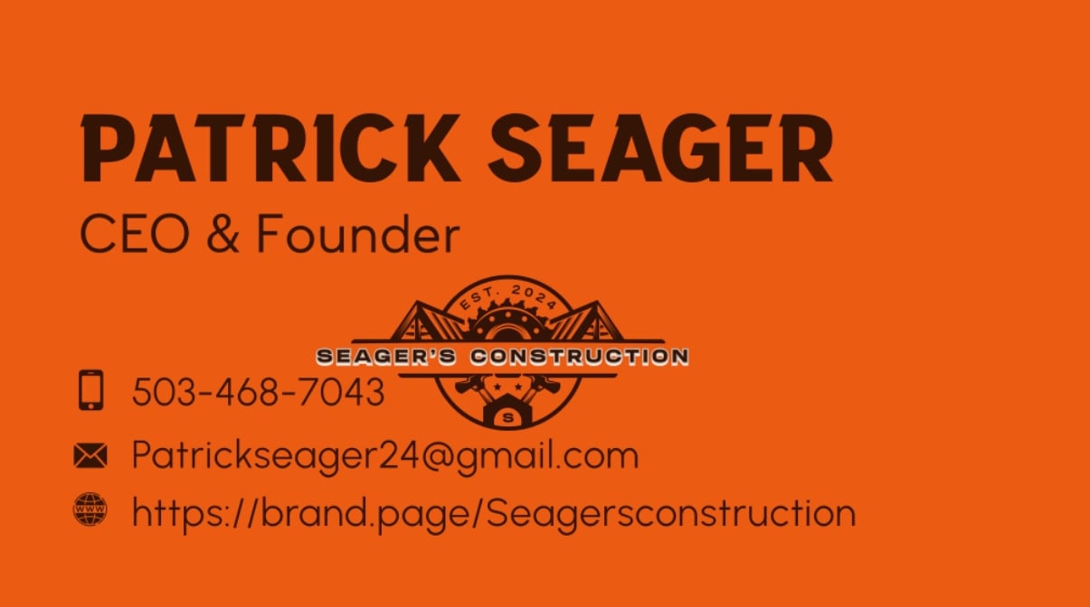 Seager's Construction, LLC Logo