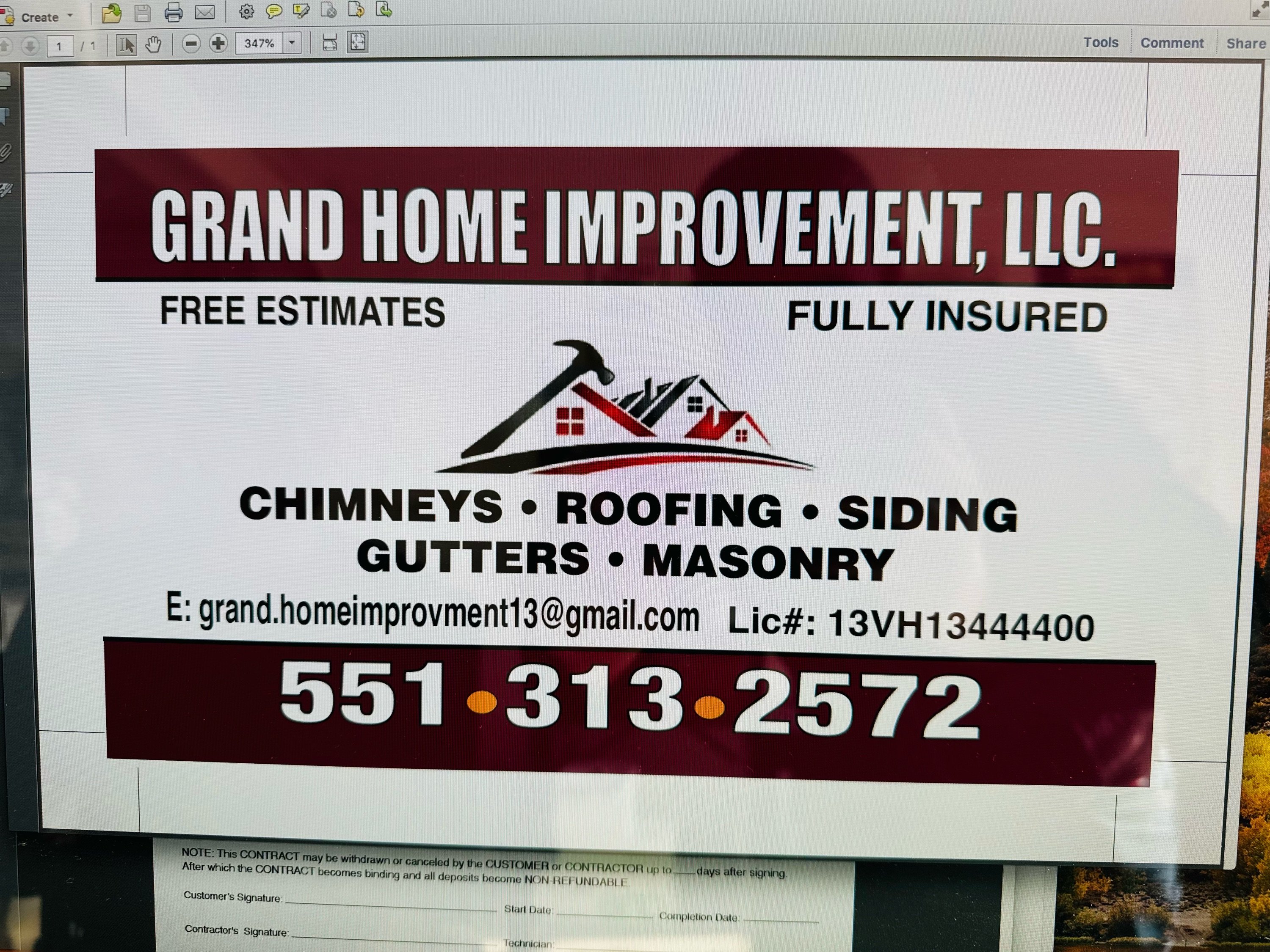 Grand Home Improvement, LLC Logo