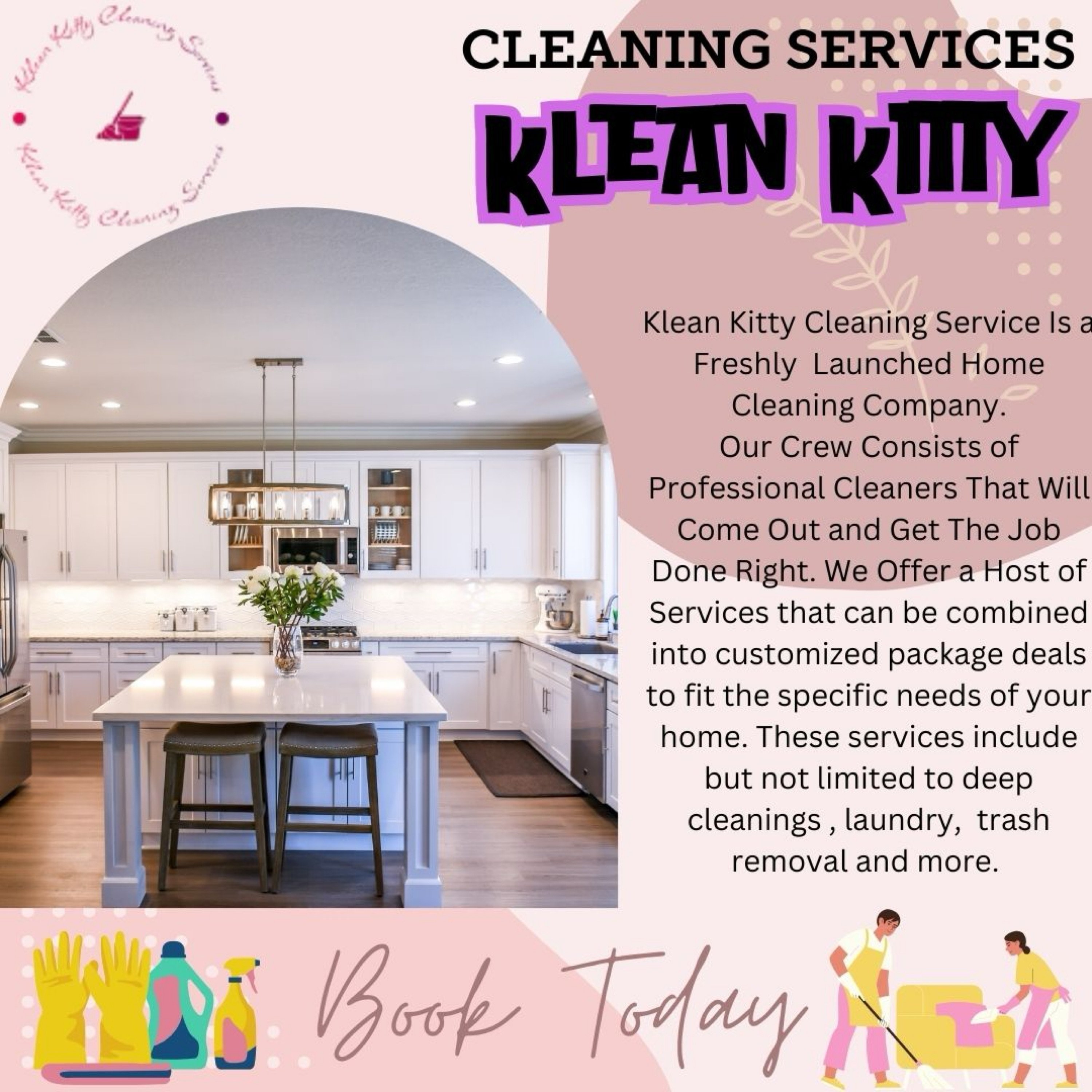 Klean Kitty Cleaning Logo