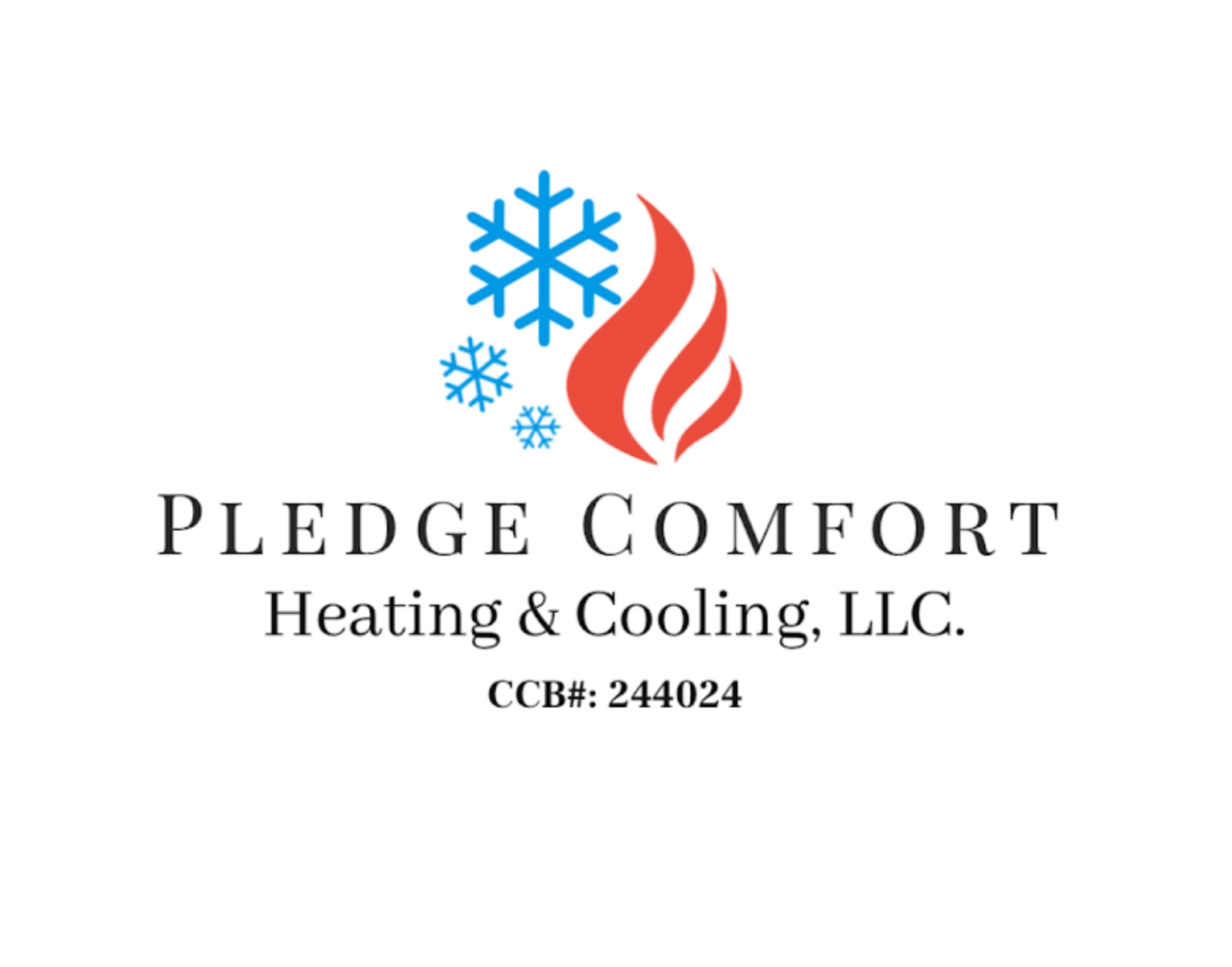 Pledge Comfort Heating & Cooling Logo