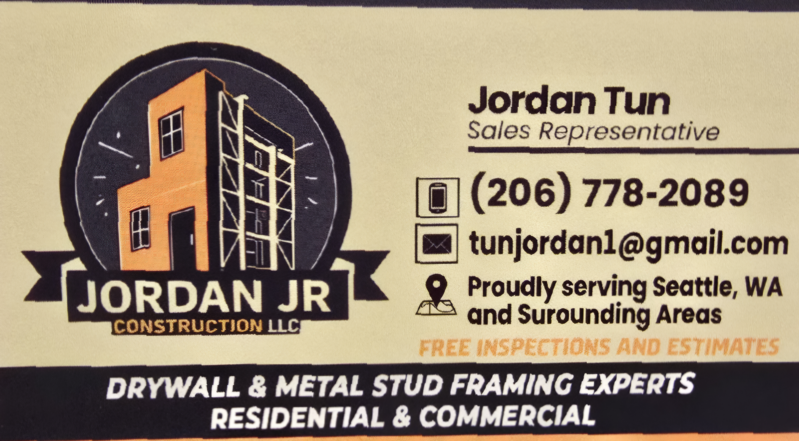 Jordan Jr. Construction LLC Logo