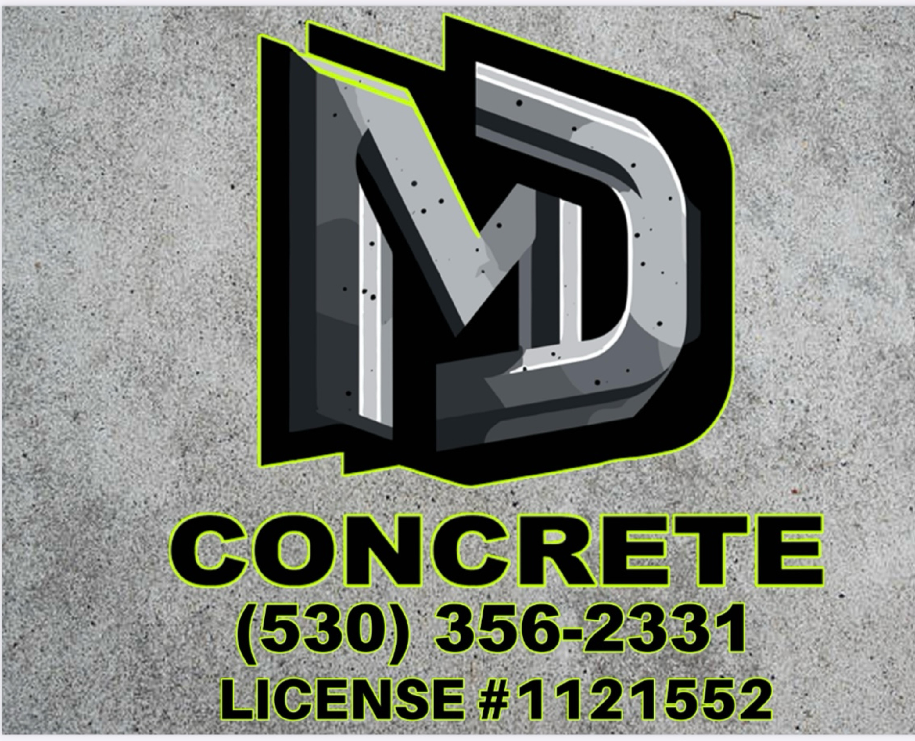 M D Concrete Logo