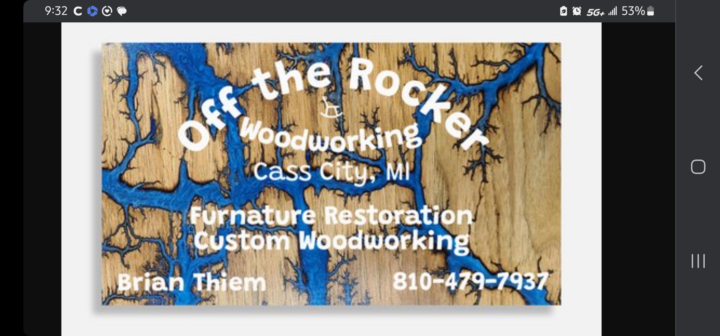 Off the Rocker Woodworking Logo