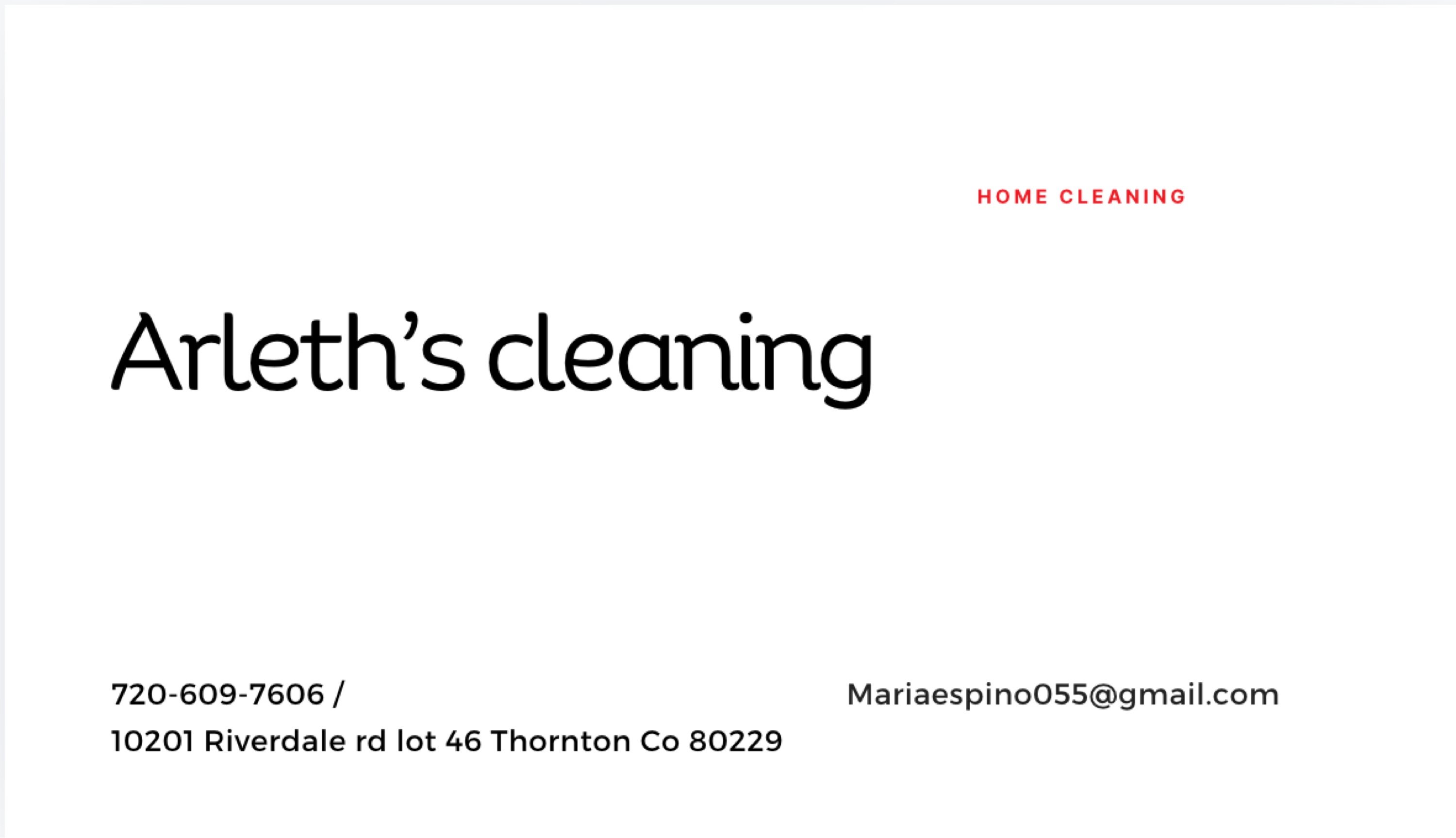 Arleth Cleaning LLC Logo