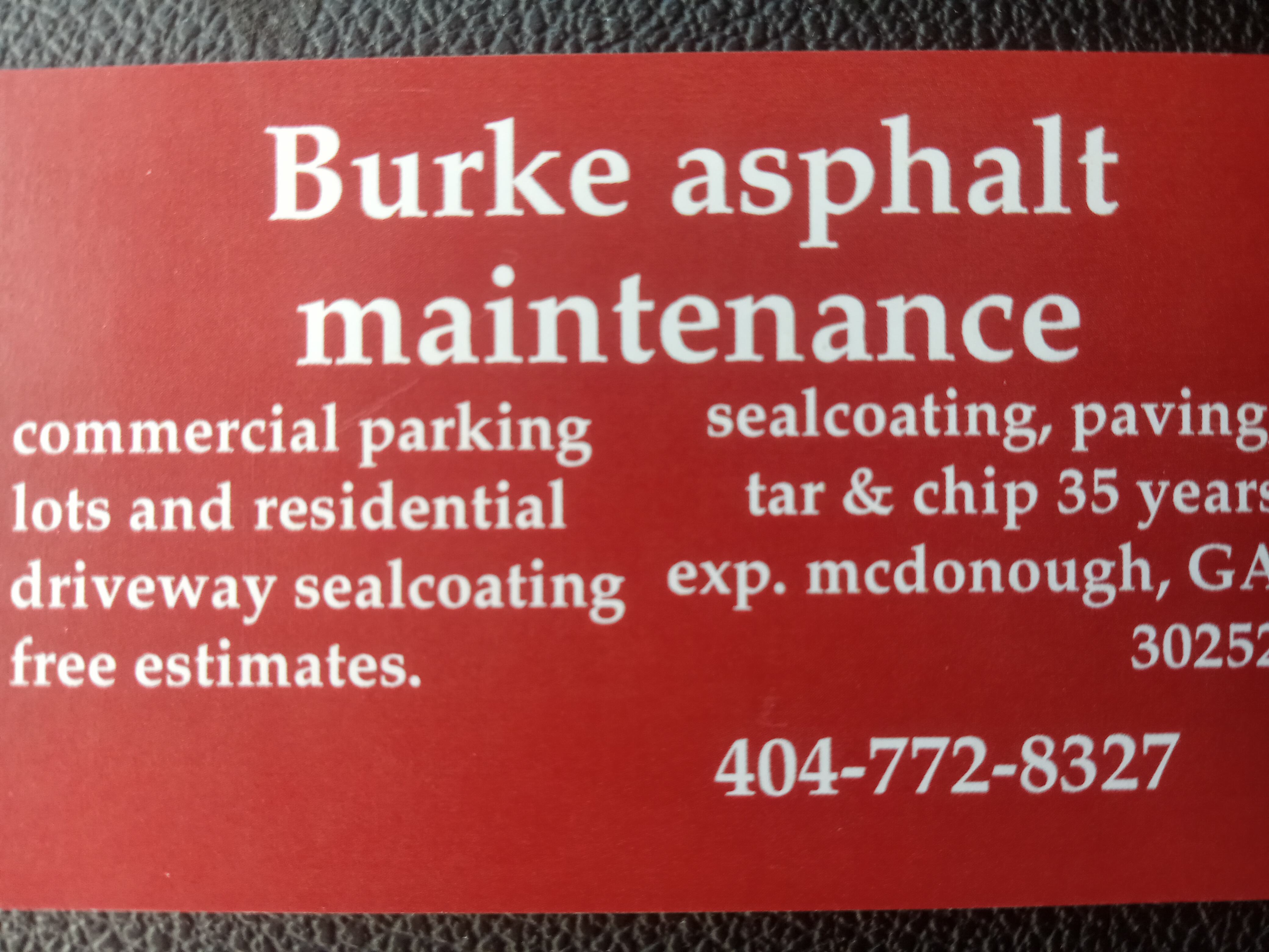 Burke Asphalt Maintenance Logo