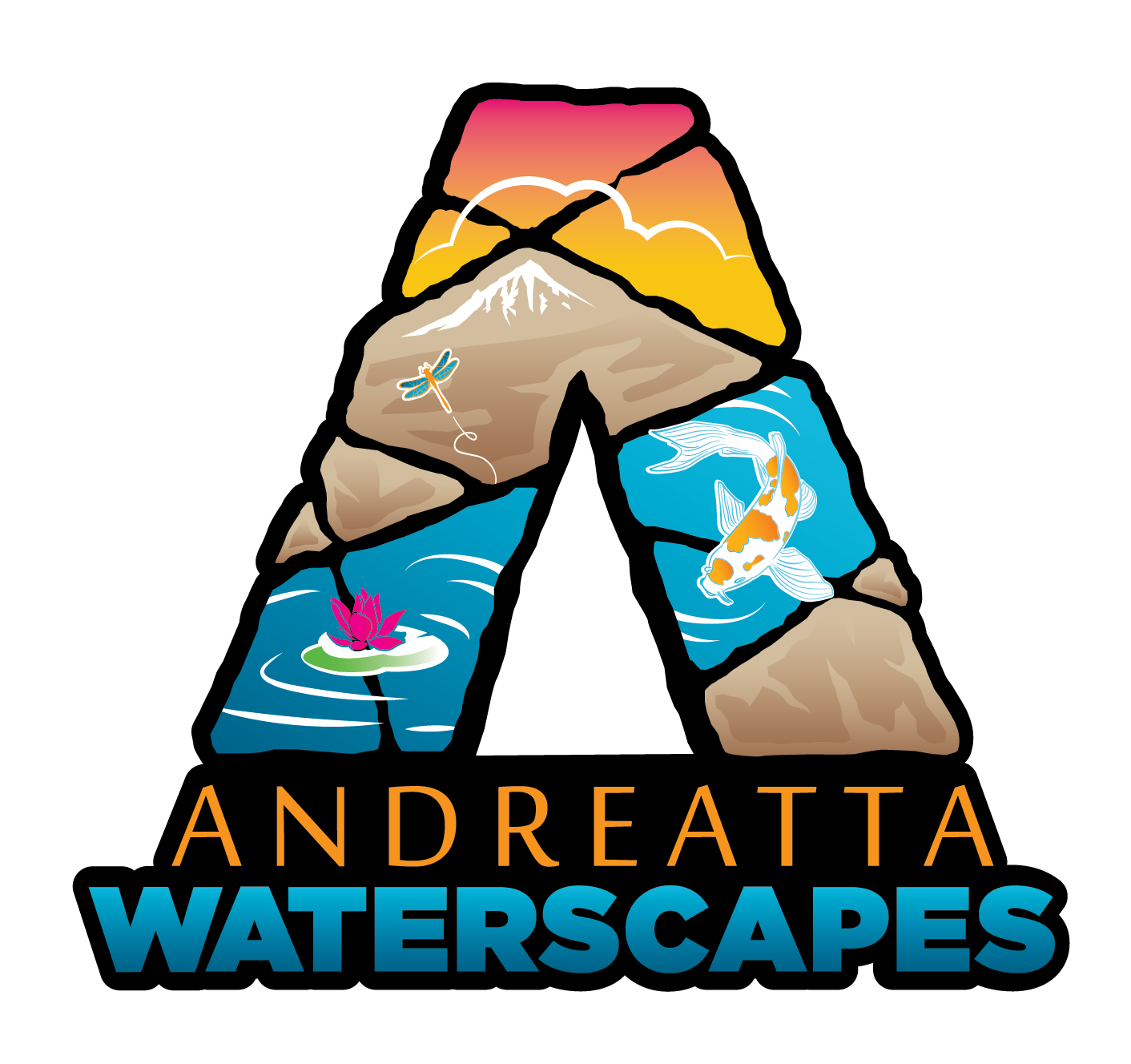 Andreatta Waterscapes, Inc. Logo