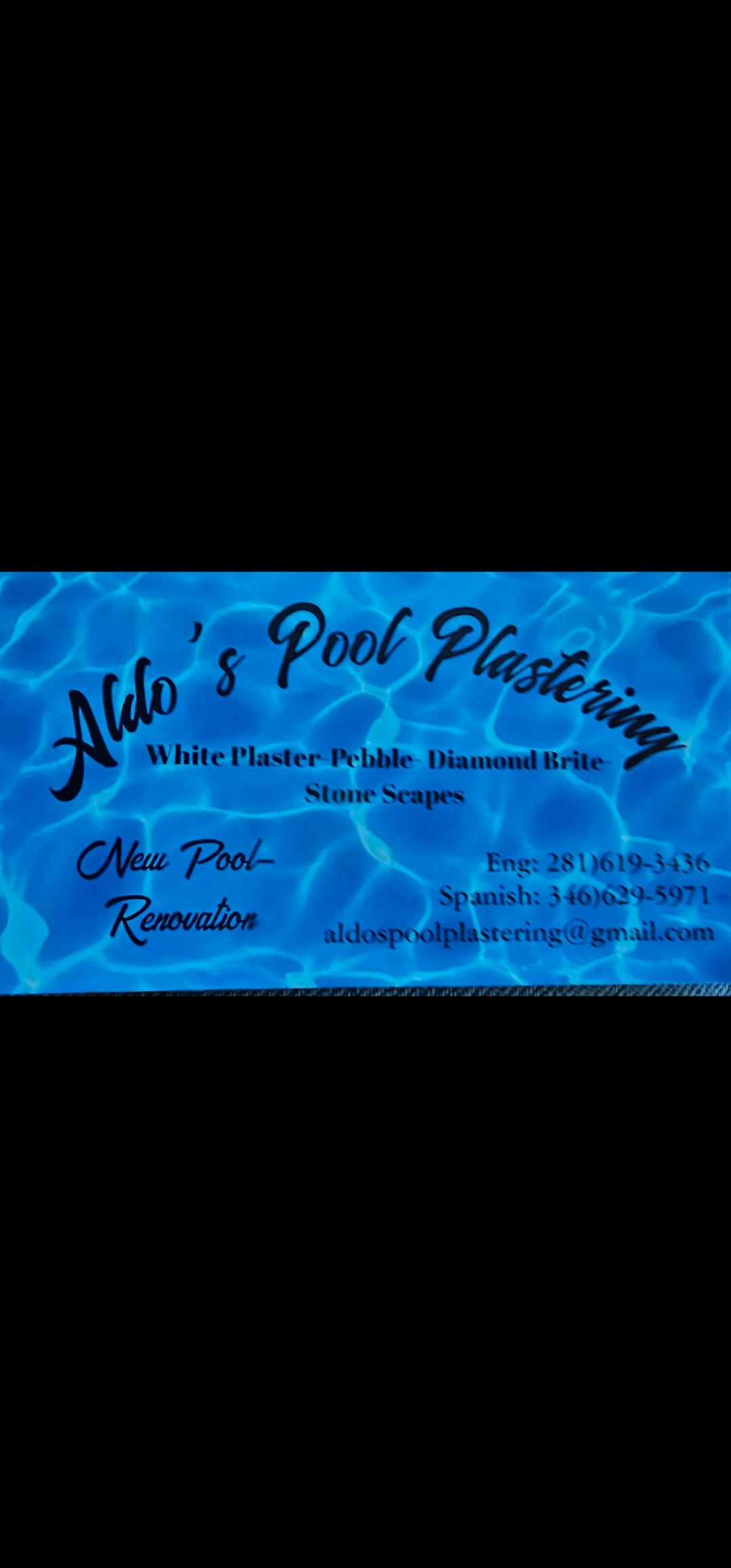 Aldos Pool Plastering Logo