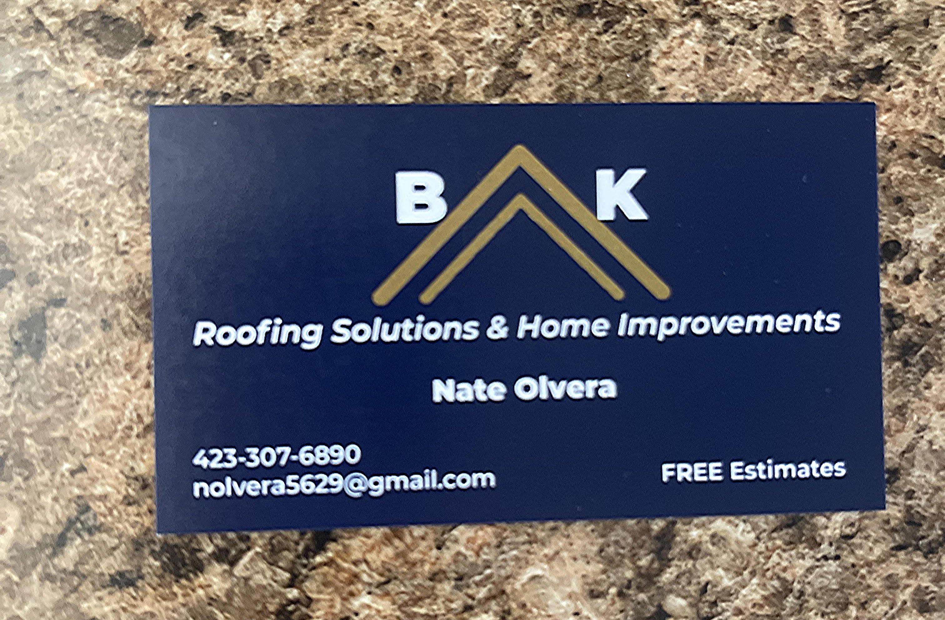 BK Roofing Solutions and Home Improvements Logo